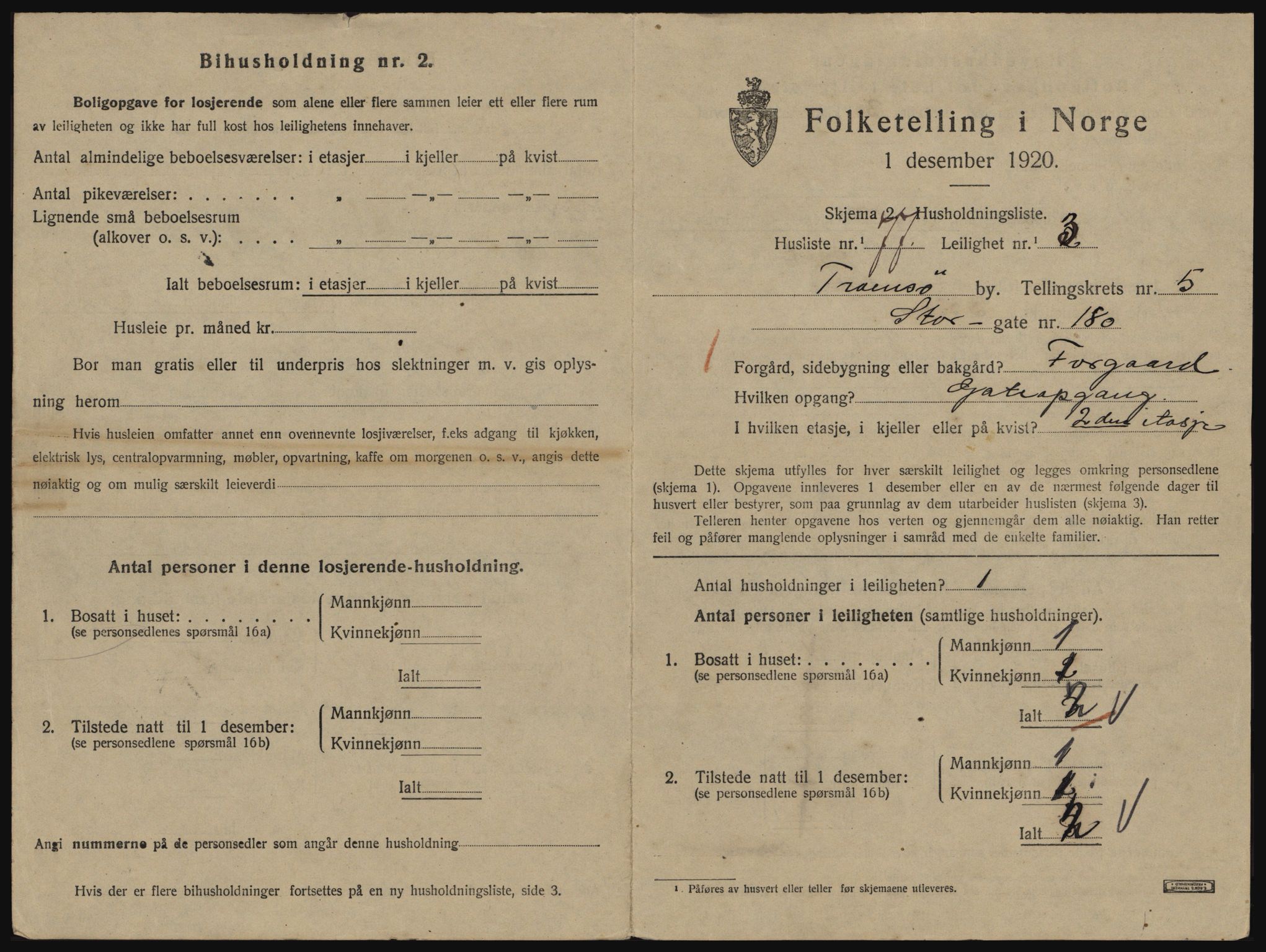 SATØ, 1920 census for Tromsø, 1920, p. 4059