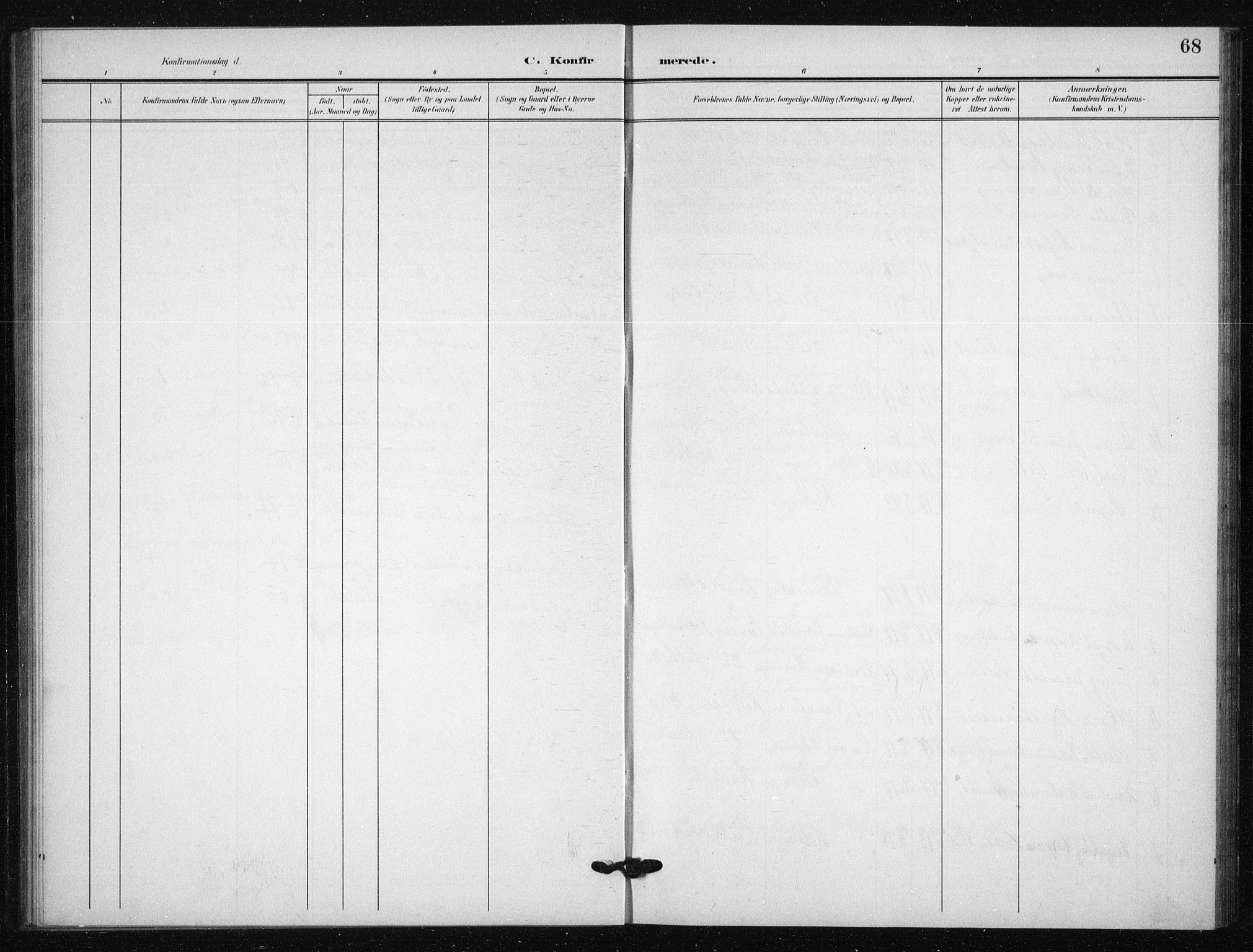 Skedsmo prestekontor Kirkebøker, AV/SAO-A-10033a/G/Gb/L0002: Parish register (copy) no. II 2, 1903-1931, p. 68