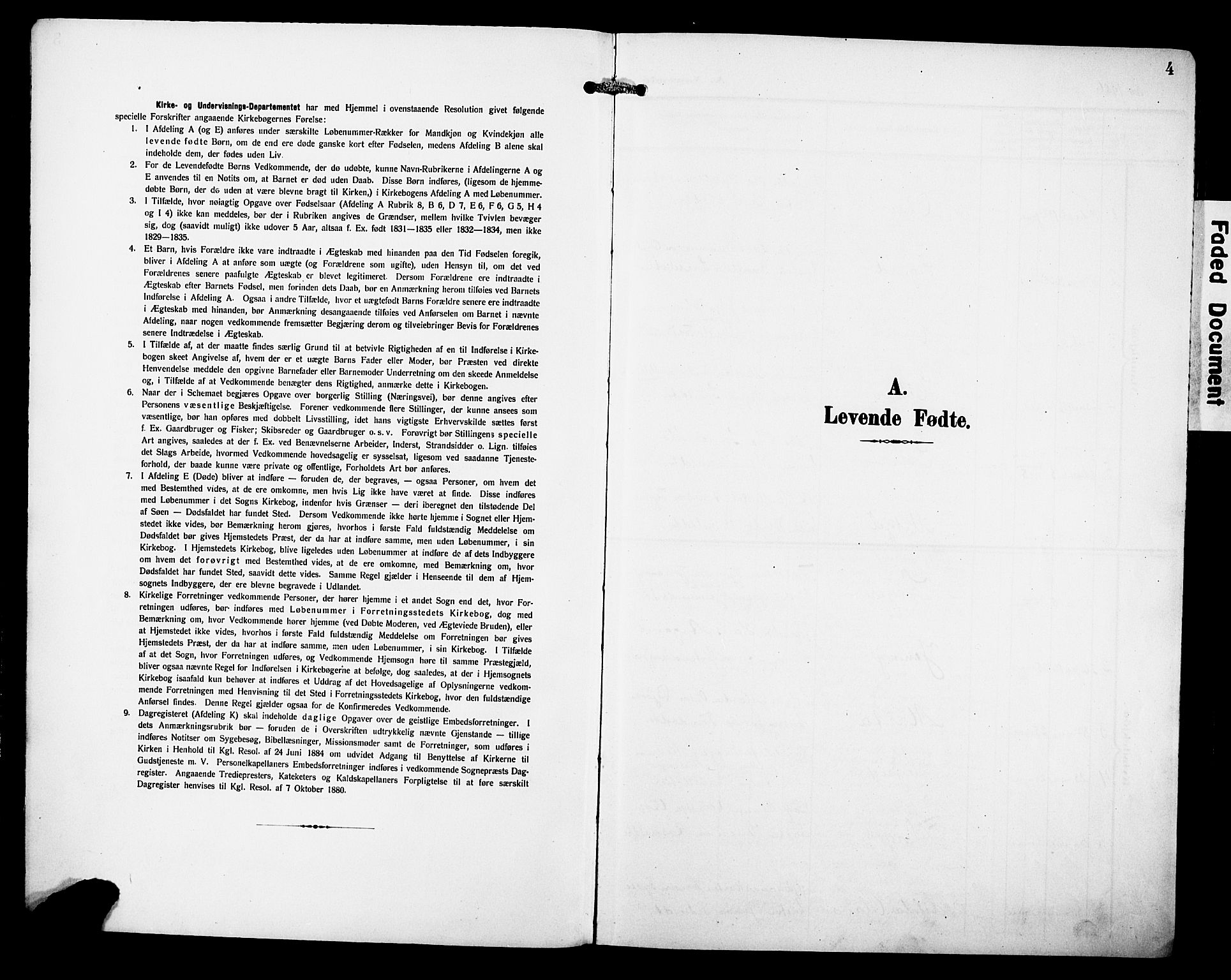 Kvam sokneprestembete, SAB/A-76201/H/Hab: Parish register (copy) no. C 4, 1906-1931, p. 4