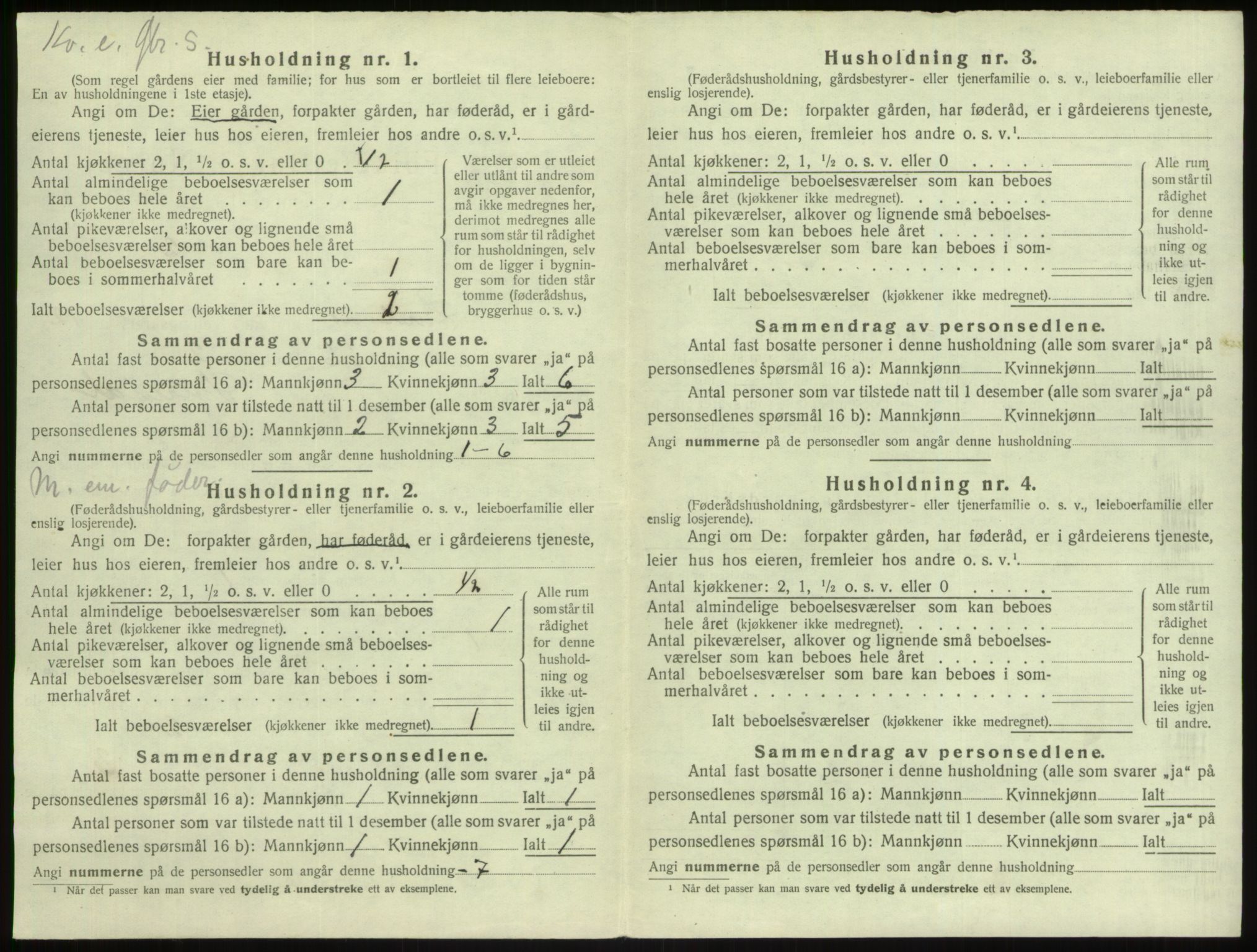 SAB, 1920 census for Lindås, 1920, p. 769