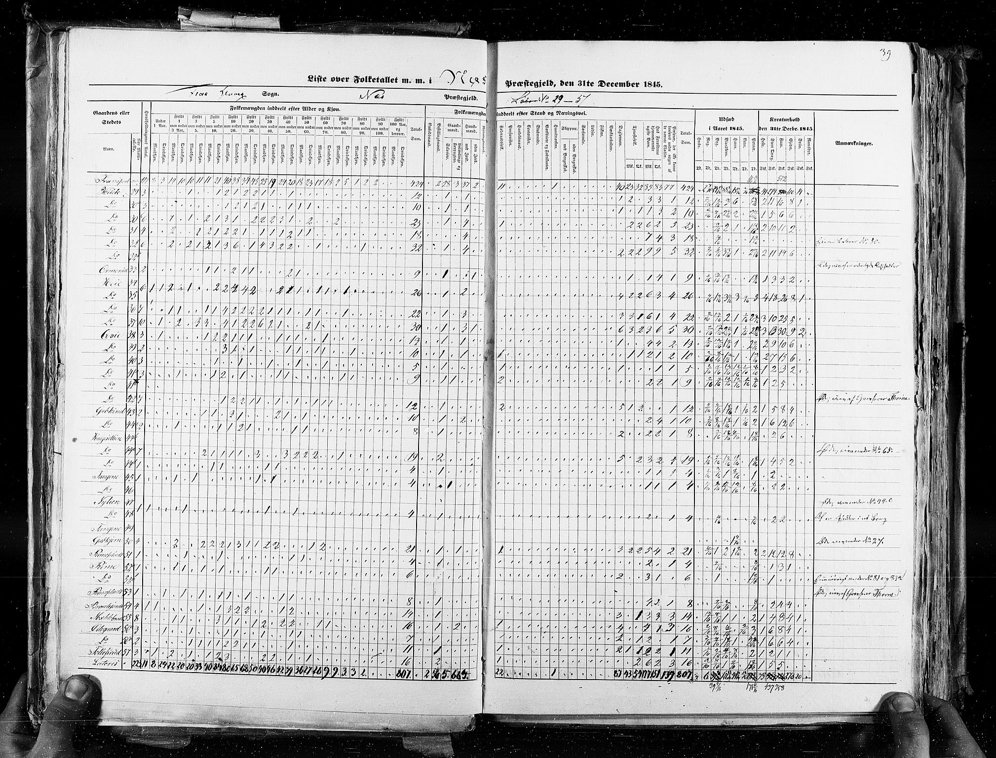 RA, Census 1845, vol. 4: Buskerud amt og Jarlsberg og Larvik amt, 1845, p. 39