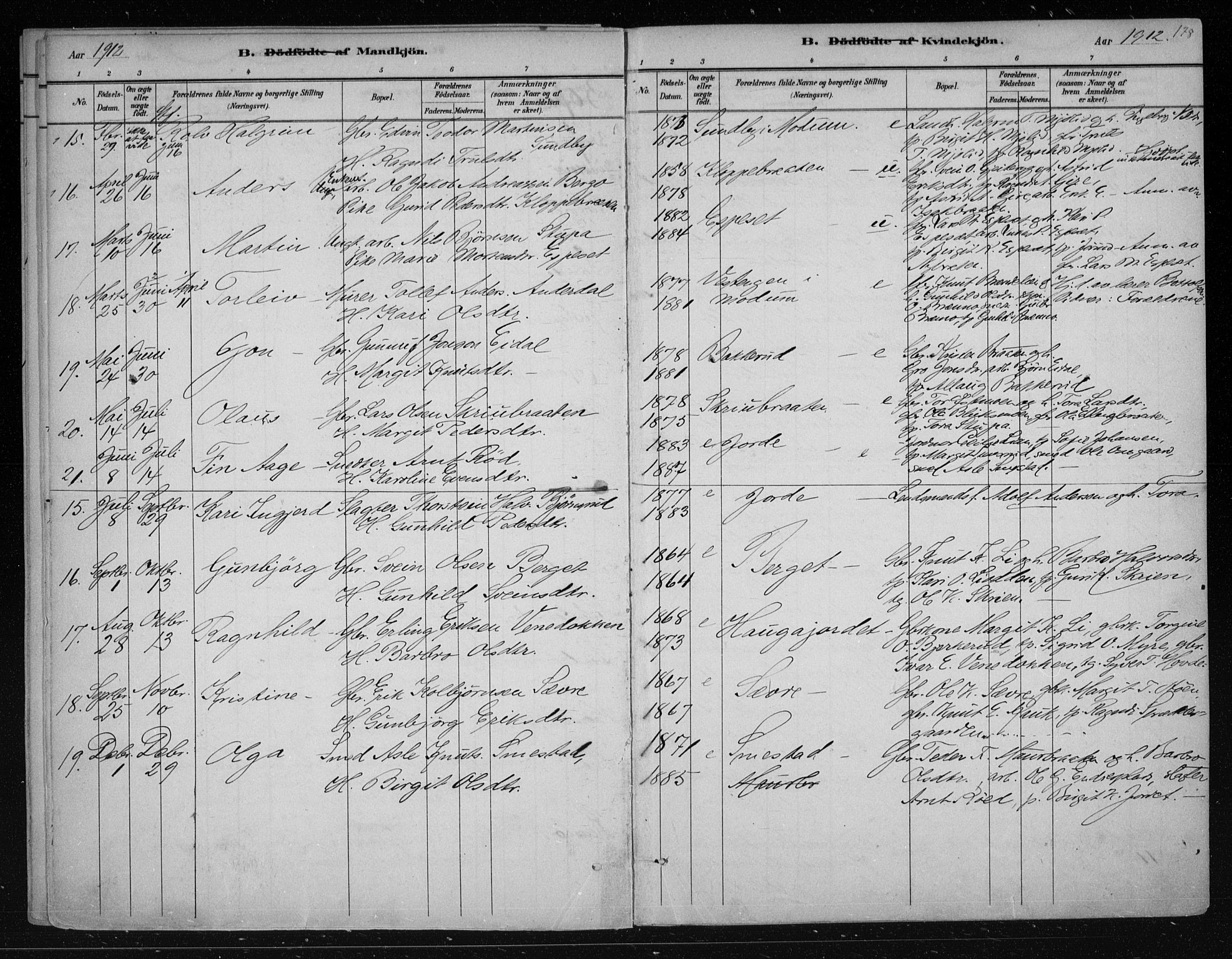 Nes kirkebøker, AV/SAKO-A-236/F/Fa/L0011: Parish register (official) no. 11, 1881-1912, p. 178