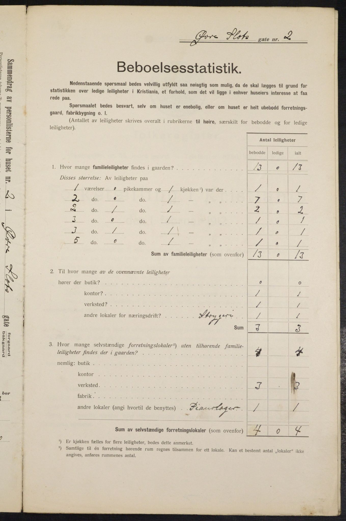 OBA, Municipal Census 1912 for Kristiania, 1912, p. 129885