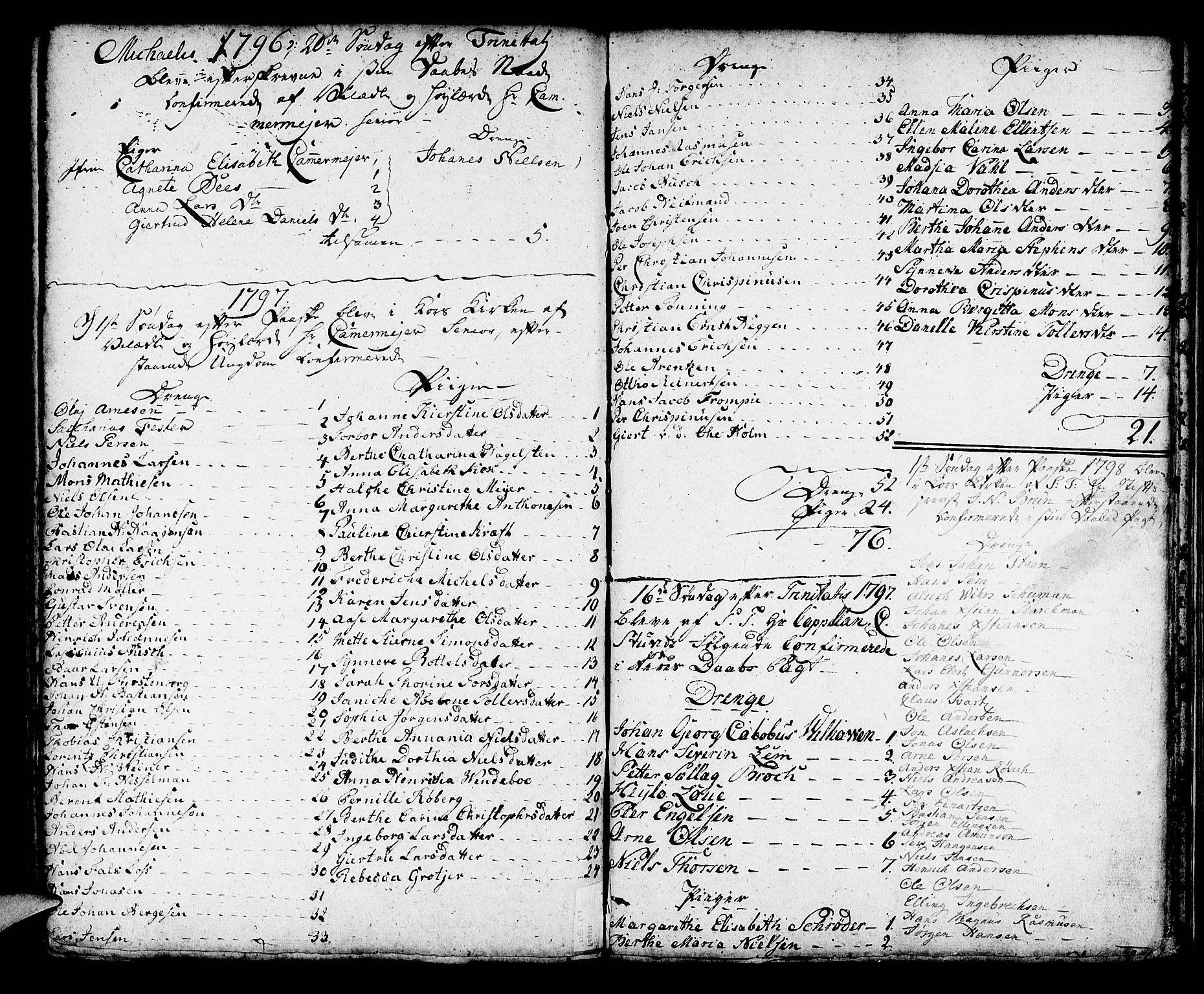 Korskirken sokneprestembete, SAB/A-76101/H/Haa/L0007: Parish register (official) no. A 7, 1736-1839, p. 101
