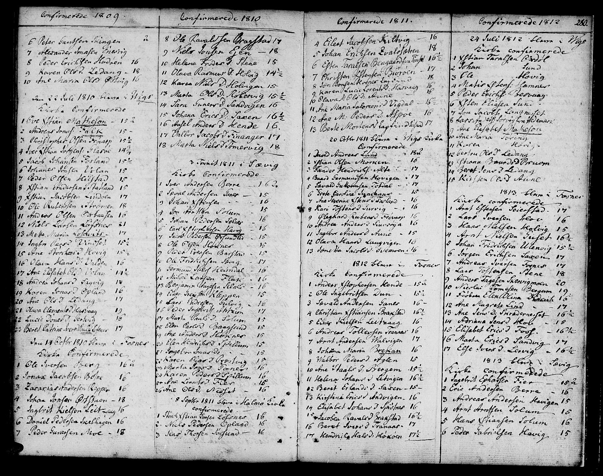 Ministerialprotokoller, klokkerbøker og fødselsregistre - Nord-Trøndelag, SAT/A-1458/773/L0608: Parish register (official) no. 773A02, 1784-1816, p. 280