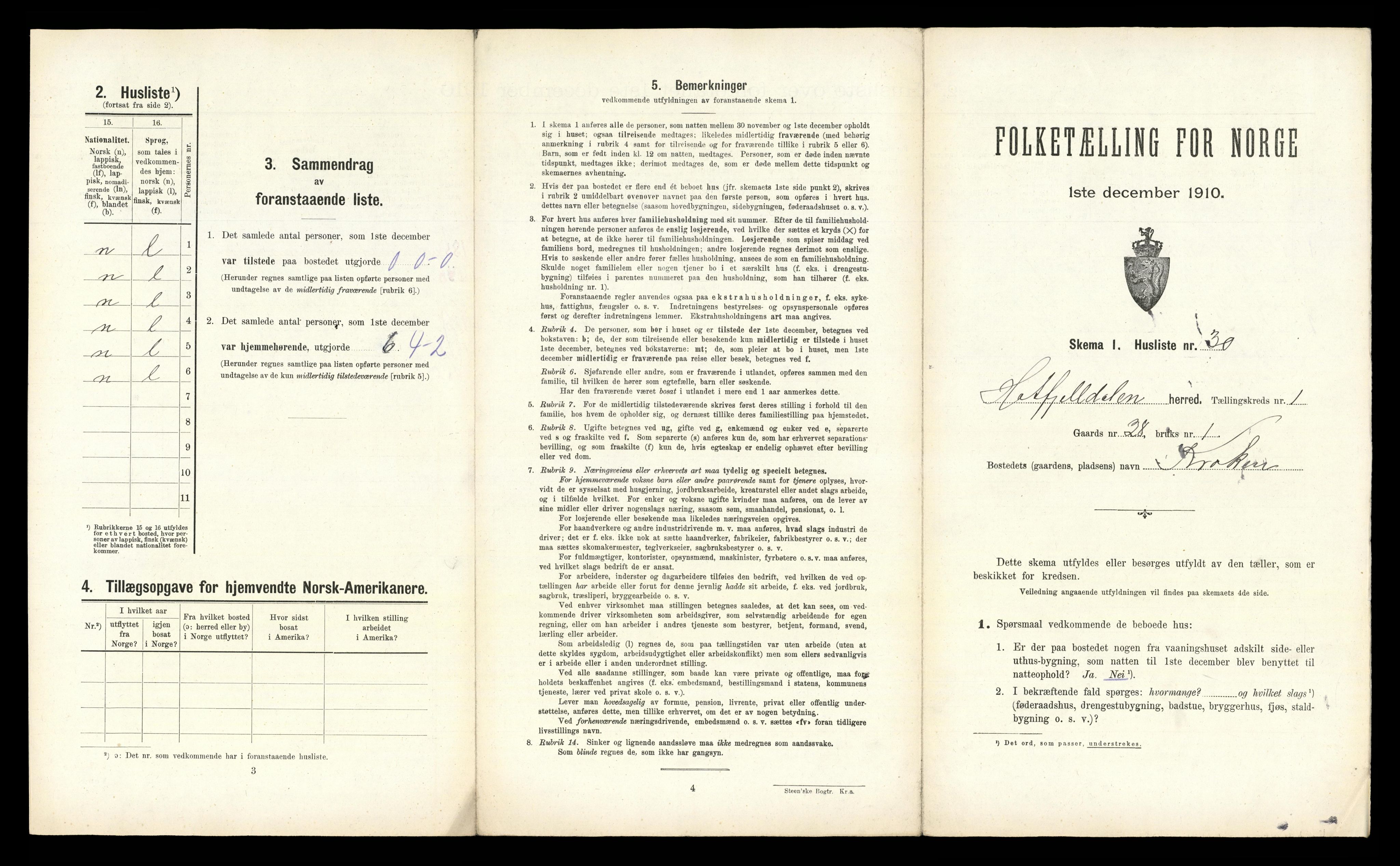 RA, 1910 census for Hattfjelldal, 1910, p. 81