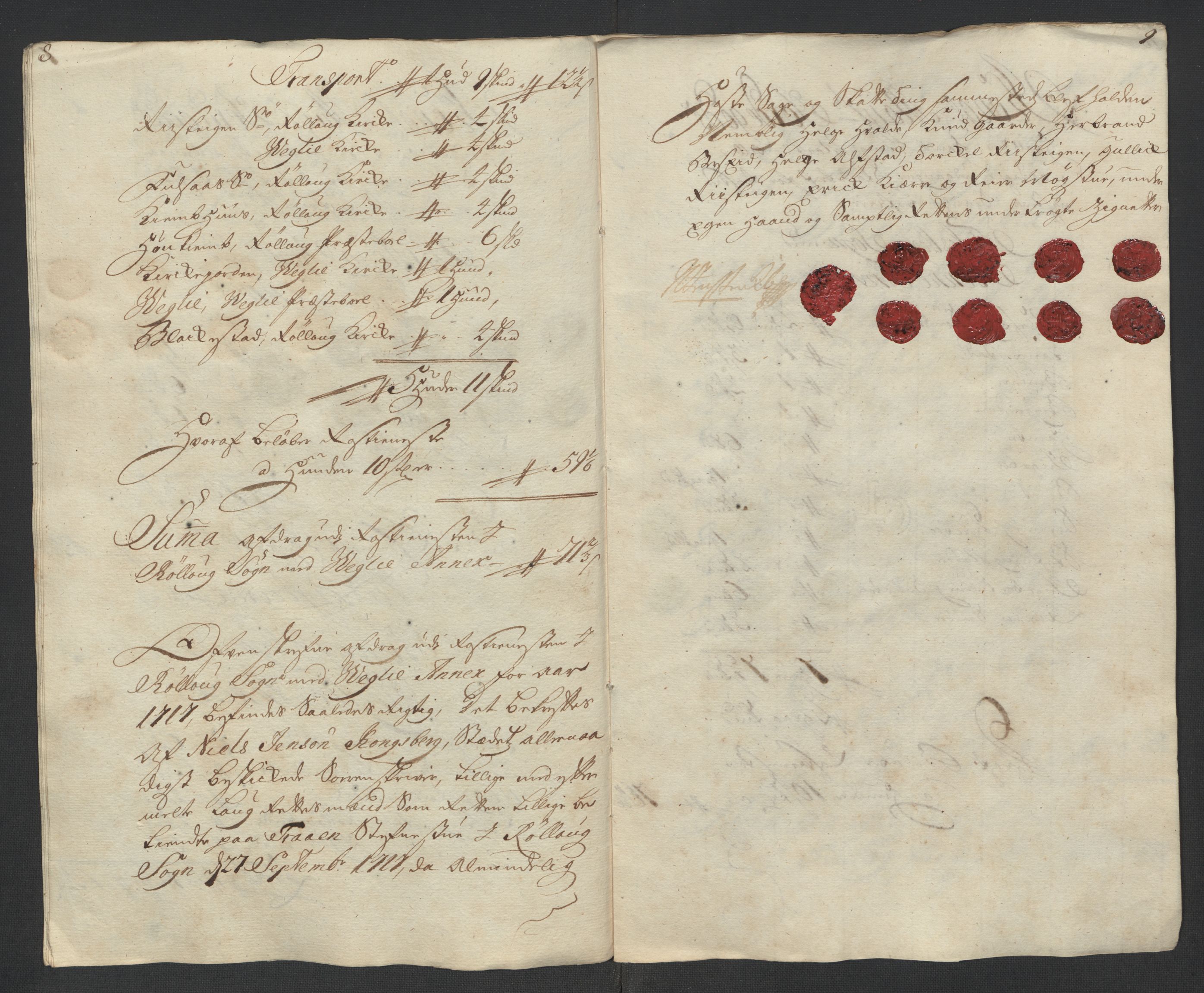 Rentekammeret inntil 1814, Reviderte regnskaper, Fogderegnskap, AV/RA-EA-4092/R24/L1593: Fogderegnskap Numedal og Sandsvær, 1717, p. 361