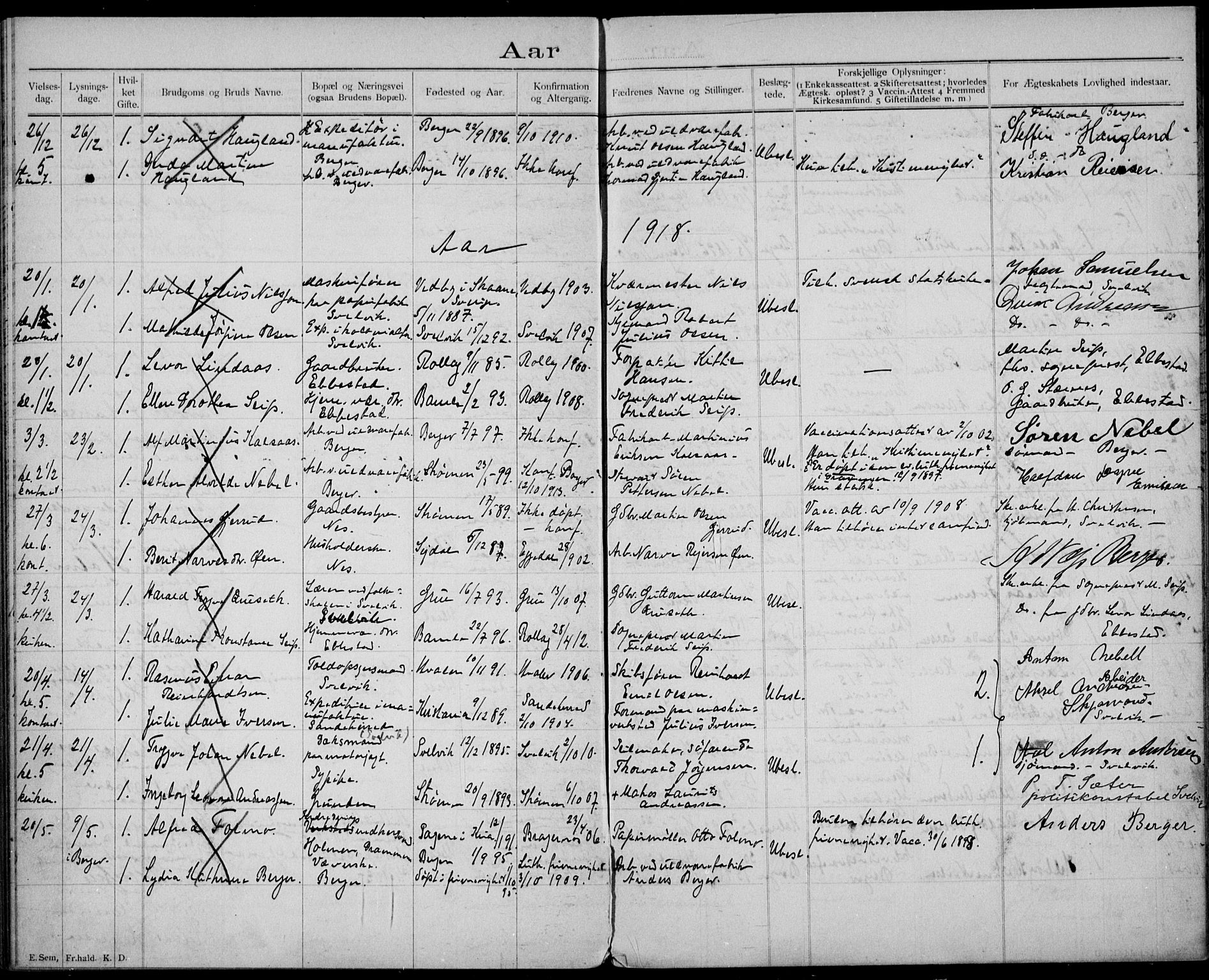 Strømm kirkebøker, AV/SAKO-A-322/H/Ha/L0002: Banns register no. 2, 1897-1919