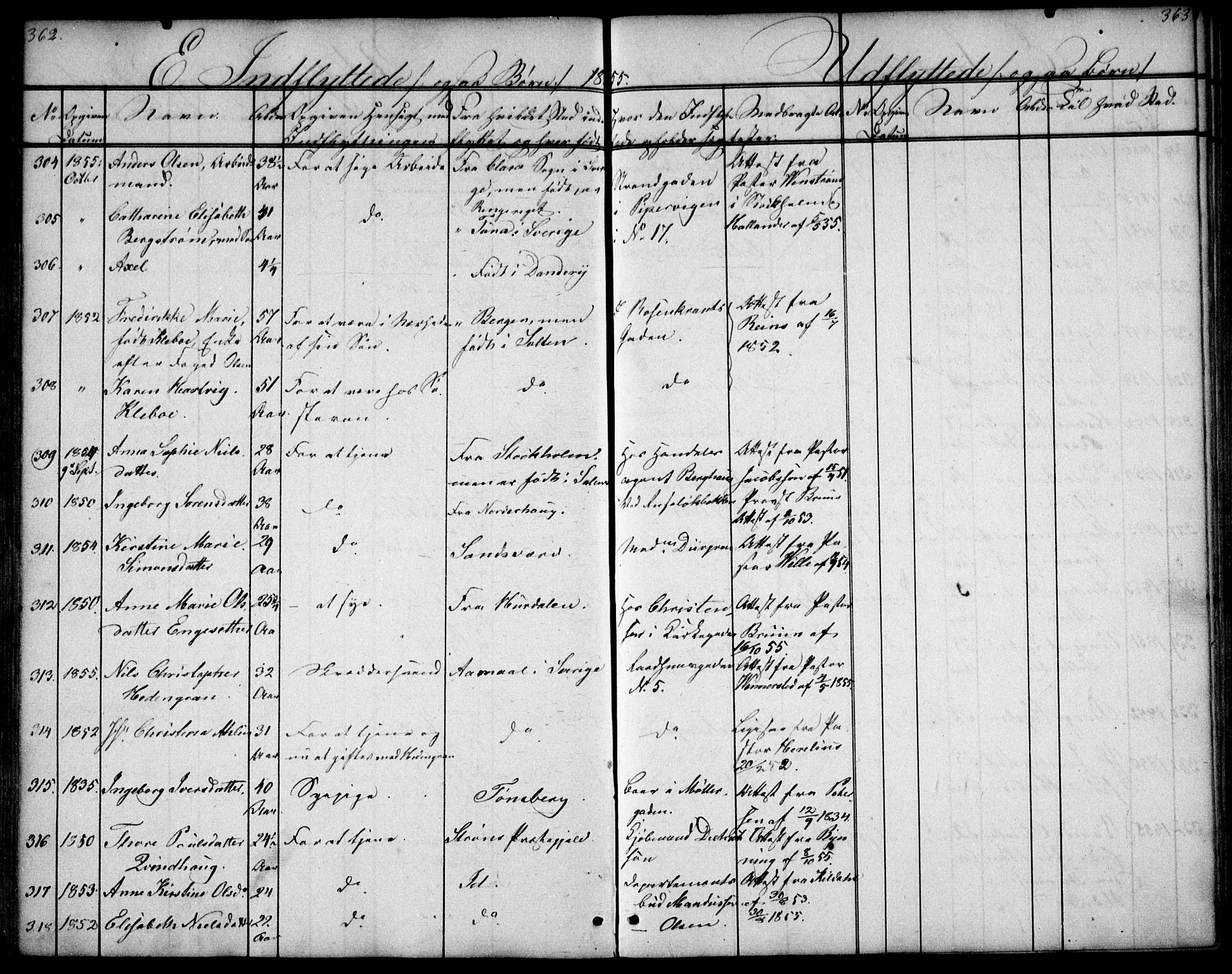 Oslo domkirke Kirkebøker, AV/SAO-A-10752/F/Fa/L0028: Parish register (official) no. 28, 1840-1876, p. 362-363