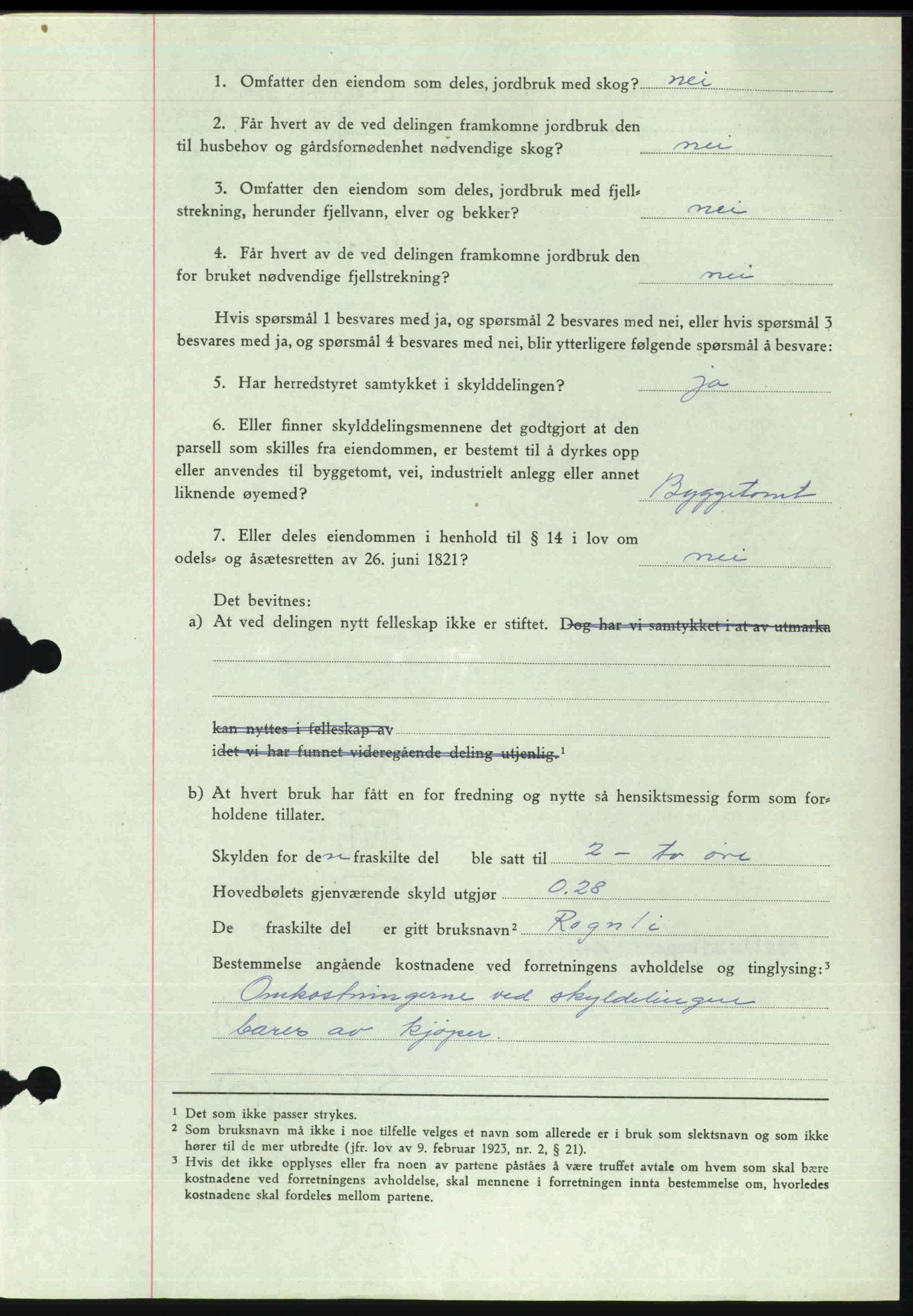 Toten tingrett, SAH/TING-006/H/Hb/Hbc/L0013: Mortgage book no. Hbc-13, 1945-1945, Diary no: : 968/1945