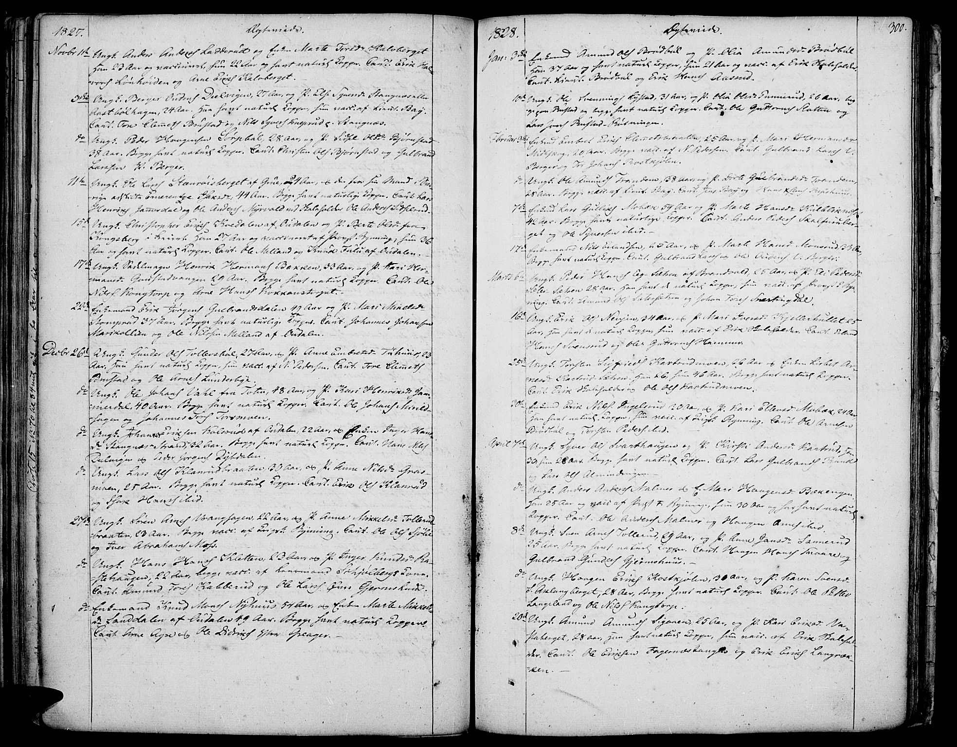 Vinger prestekontor, AV/SAH-PREST-024/H/Ha/Haa/L0007: Parish register (official) no. 7, 1826-1839, p. 300