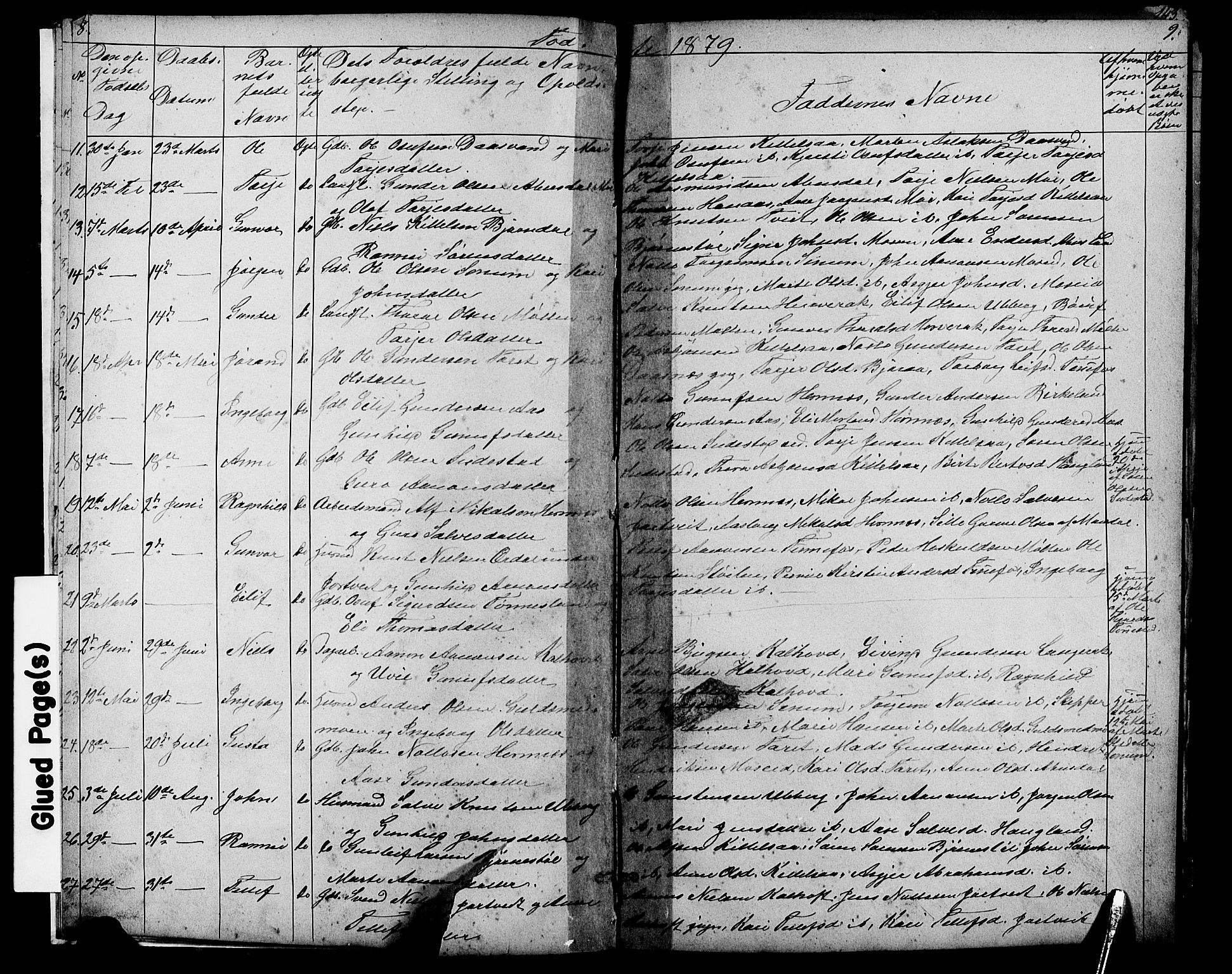 Evje sokneprestkontor, AV/SAK-1111-0008/F/Fb/Fbb/L0002: Parish register (copy) no. B 2, 1879-1909, p. 8-9