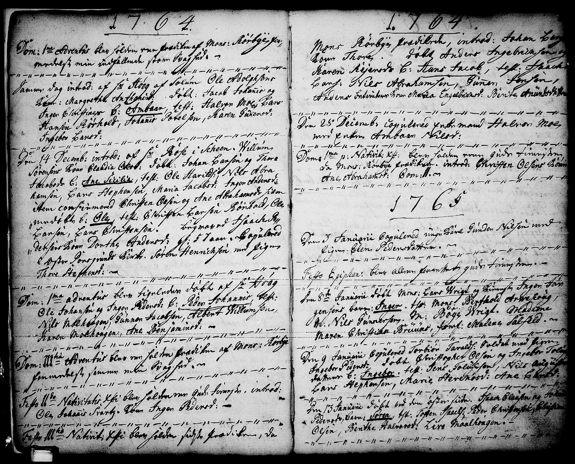 Porsgrunn kirkebøker , SAKO/A-104/F/Fa/L0001: Parish register (official) no. 1, 1764-1814, p. 6-7
