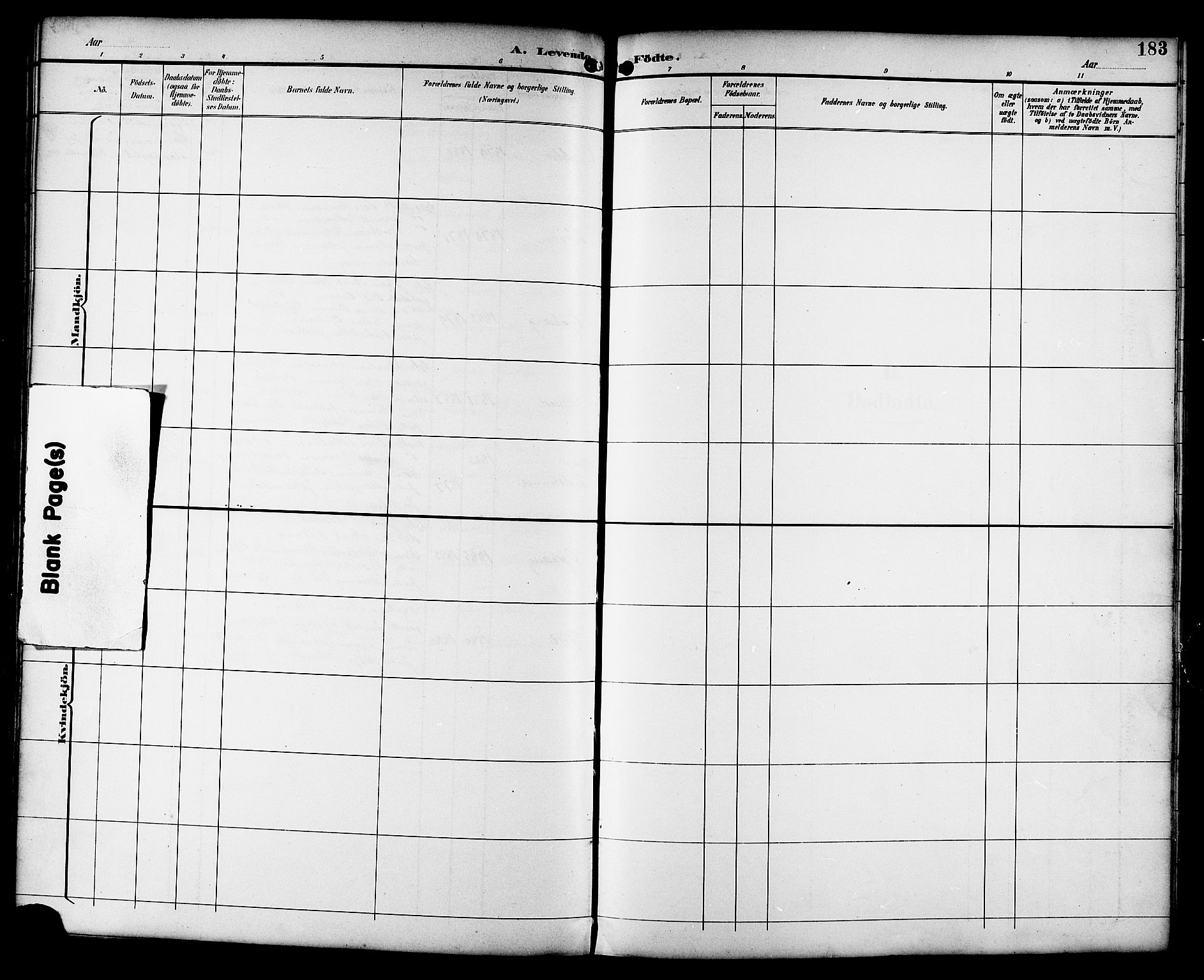 Ministerialprotokoller, klokkerbøker og fødselsregistre - Sør-Trøndelag, SAT/A-1456/659/L0746: Parish register (copy) no. 659C03, 1893-1912, p. 183