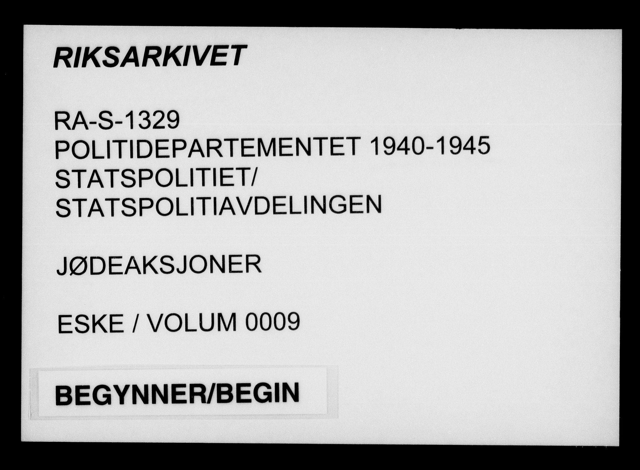 Statspolitiet - Hovedkontoret / Osloavdelingen, AV/RA-S-1329/G/Ga/L0009: Spørreskjema for jøder i Norge, Oslo Alexander-Gutman, 1942, p. 1