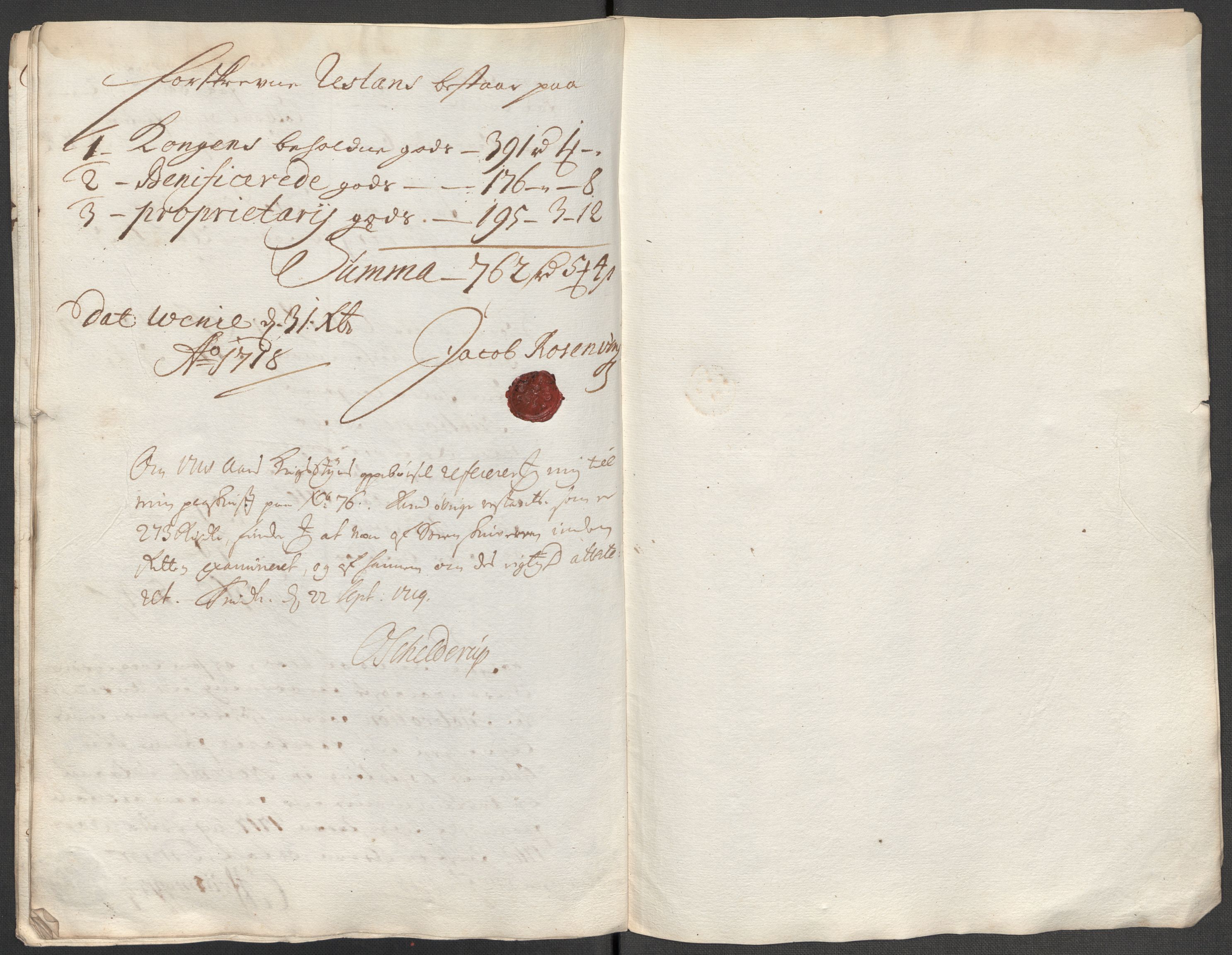 Rentekammeret inntil 1814, Reviderte regnskaper, Fogderegnskap, AV/RA-EA-4092/R67/L4684: Fogderegnskap Vesterålen, Andenes og Lofoten, 1718, p. 405