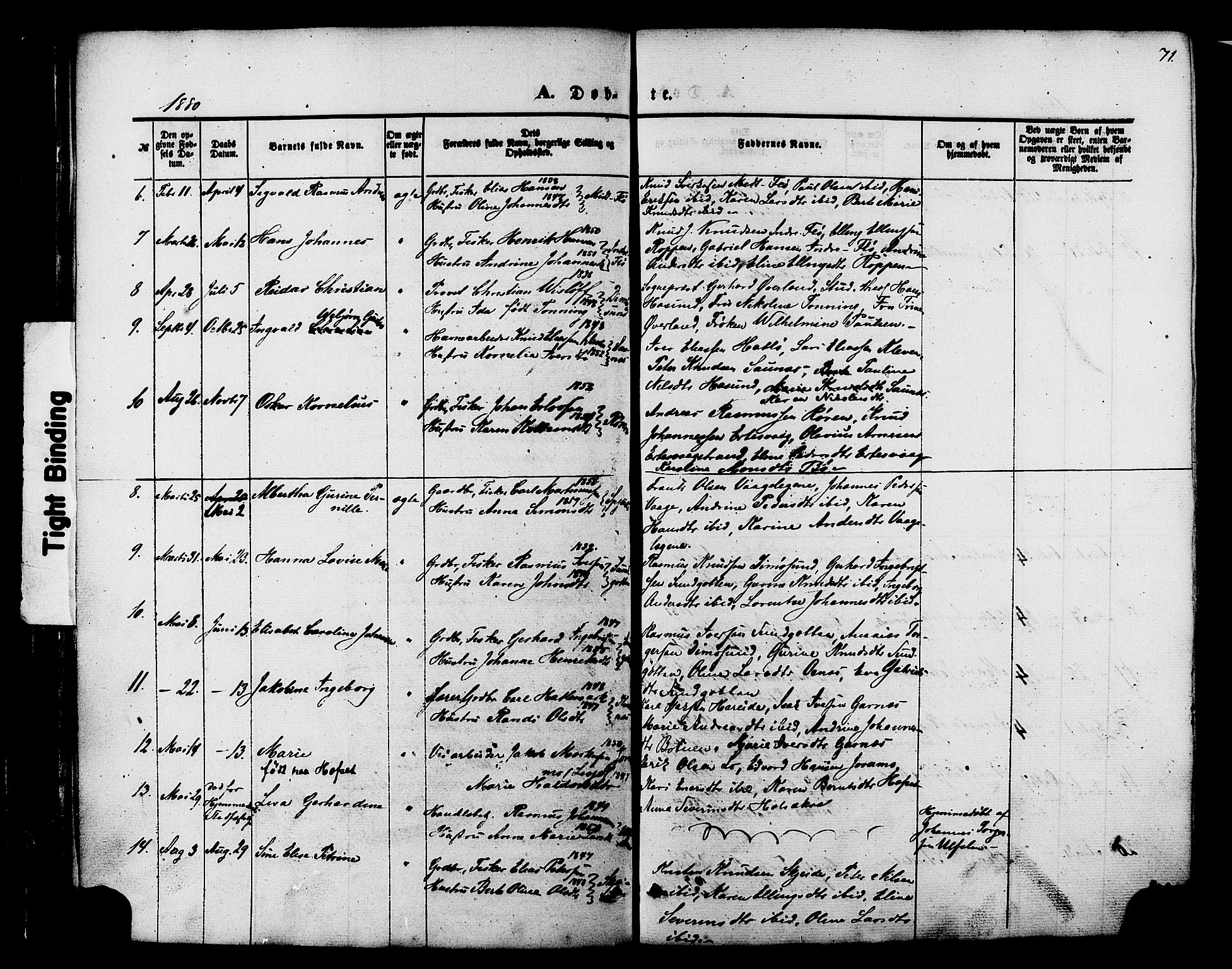 Ministerialprotokoller, klokkerbøker og fødselsregistre - Møre og Romsdal, AV/SAT-A-1454/509/L0105: Parish register (official) no. 509A03, 1848-1882, p. 71