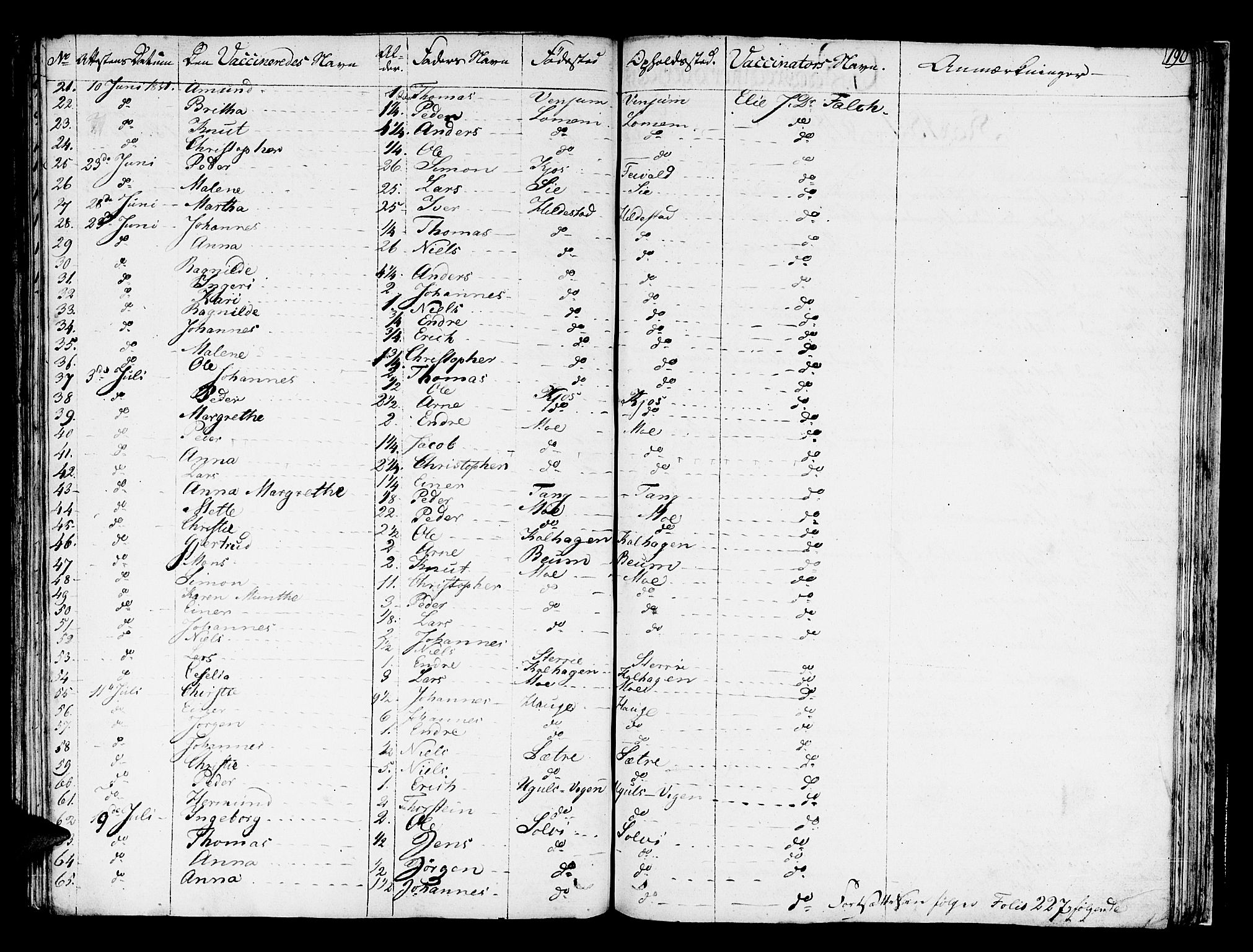 Hafslo sokneprestembete, AV/SAB-A-80301/H/Haa/Haaa/L0004: Parish register (official) no. A 4, 1821-1834, p. 190