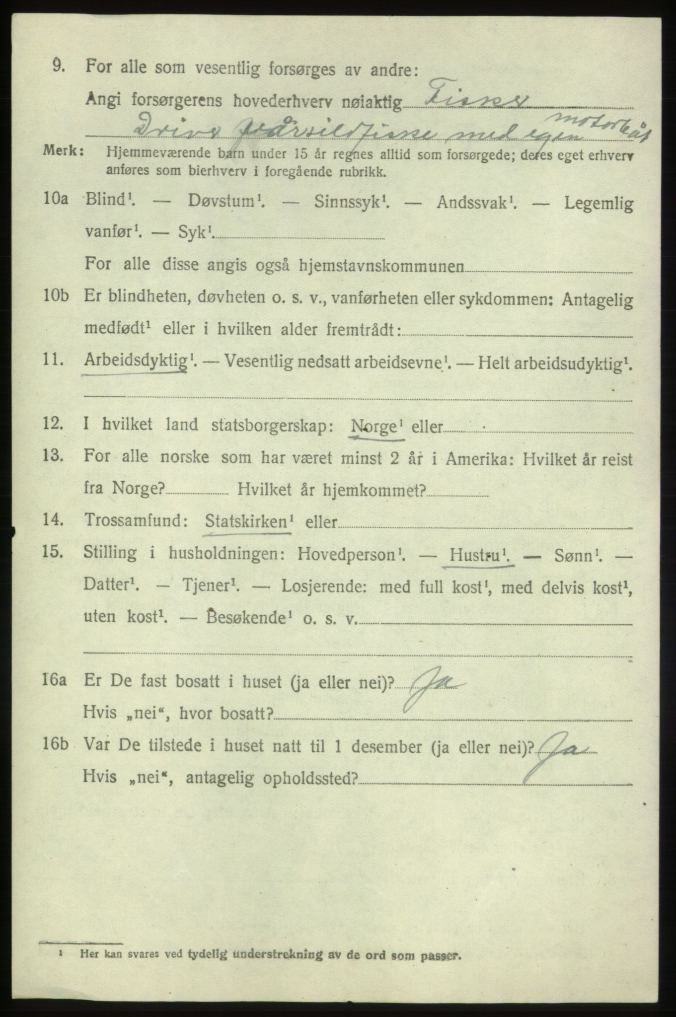 SAB, 1920 census for Bømlo, 1920, p. 450