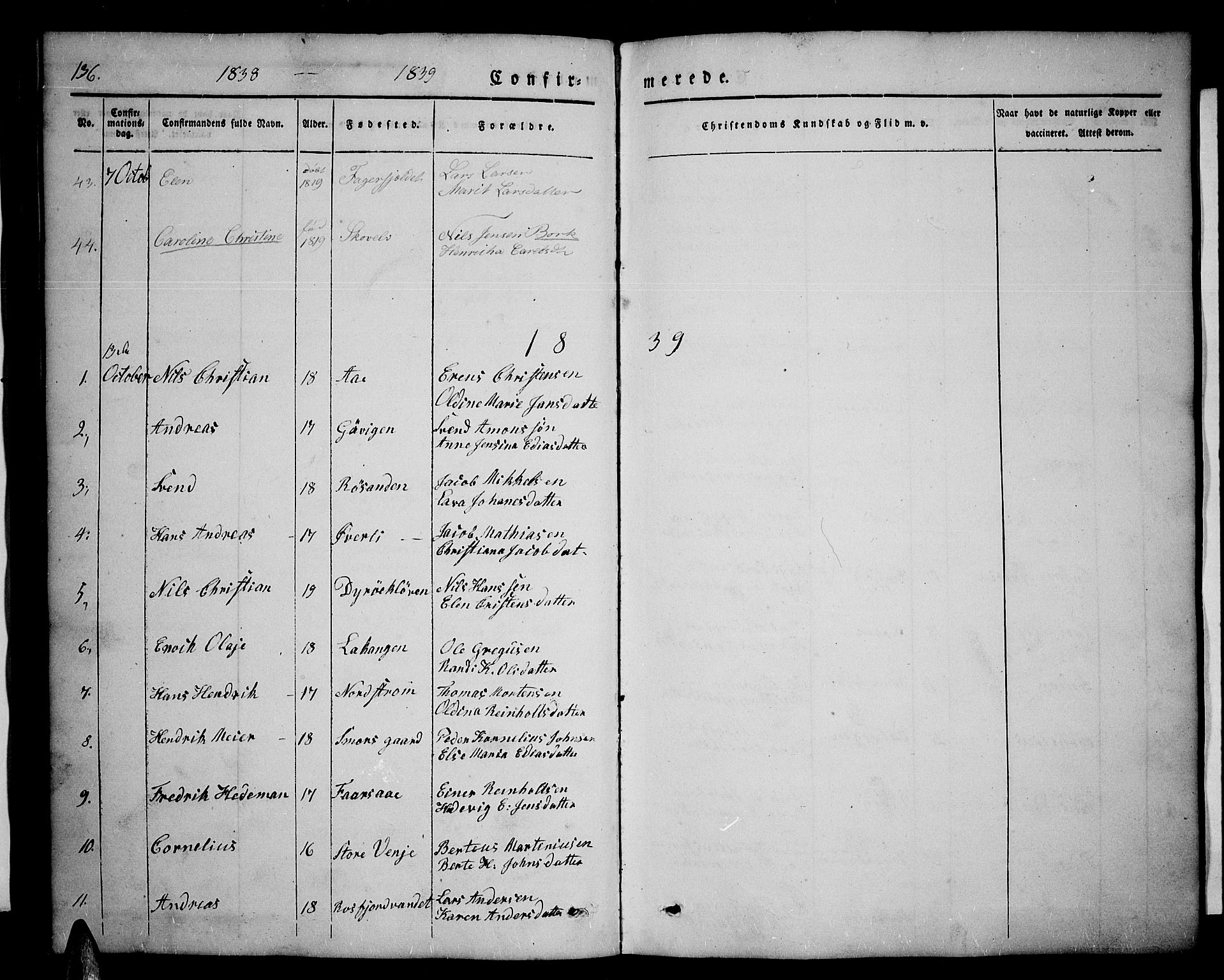 Tranøy sokneprestkontor, SATØ/S-1313/I/Ia/Iab/L0001klokker: Parish register (copy) no. 1, 1835-1853, p. 136