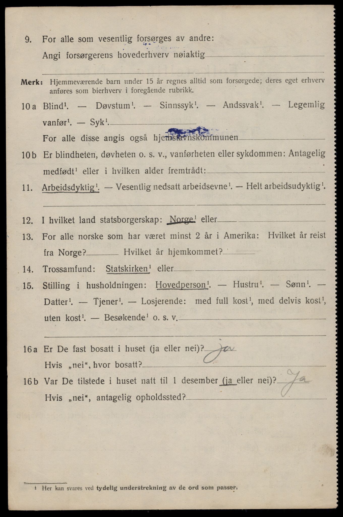 SAT, 1920 census for Trondheim, 1920, p. 143765