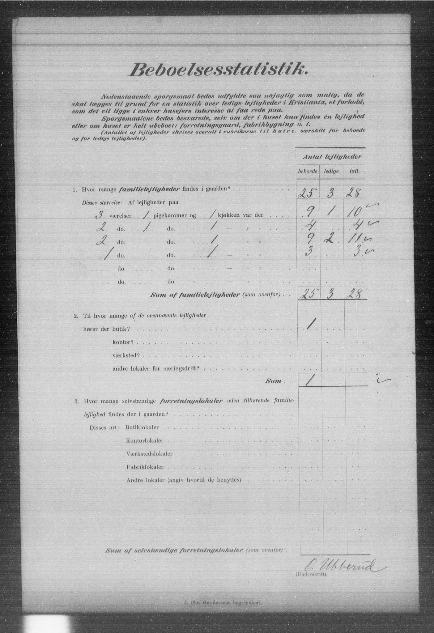 OBA, Municipal Census 1903 for Kristiania, 1903, p. 1776