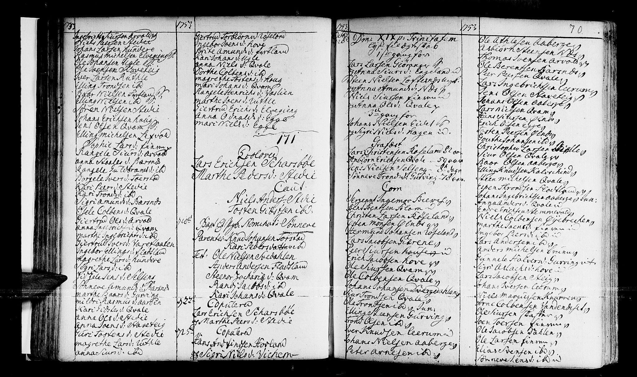 Sogndal sokneprestembete, AV/SAB-A-81301/H/Haa/Haaa/L0003: Parish register (official) no. A 3, 1747-1768, p. 70