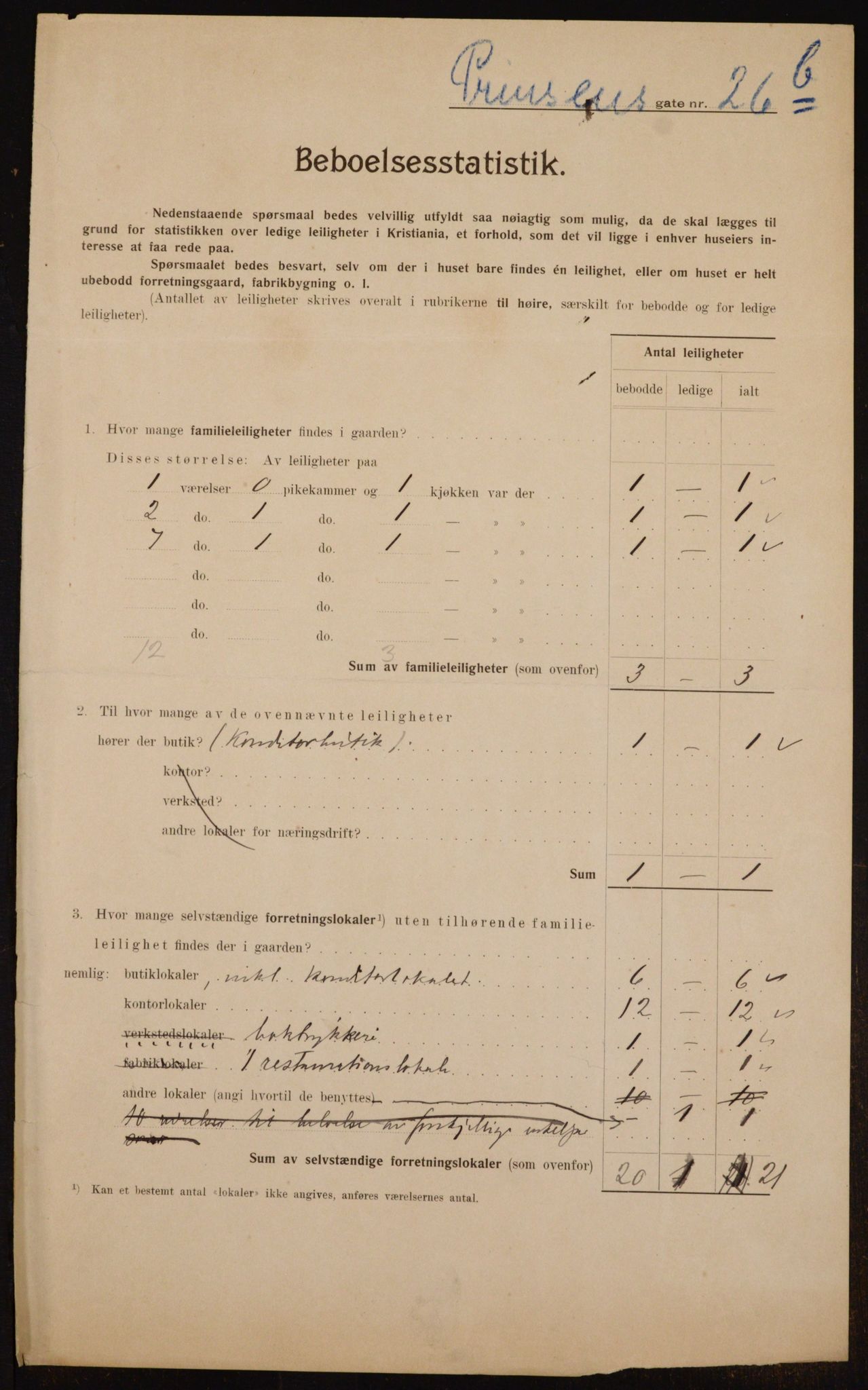 OBA, Municipal Census 1910 for Kristiania, 1910, p. 77846