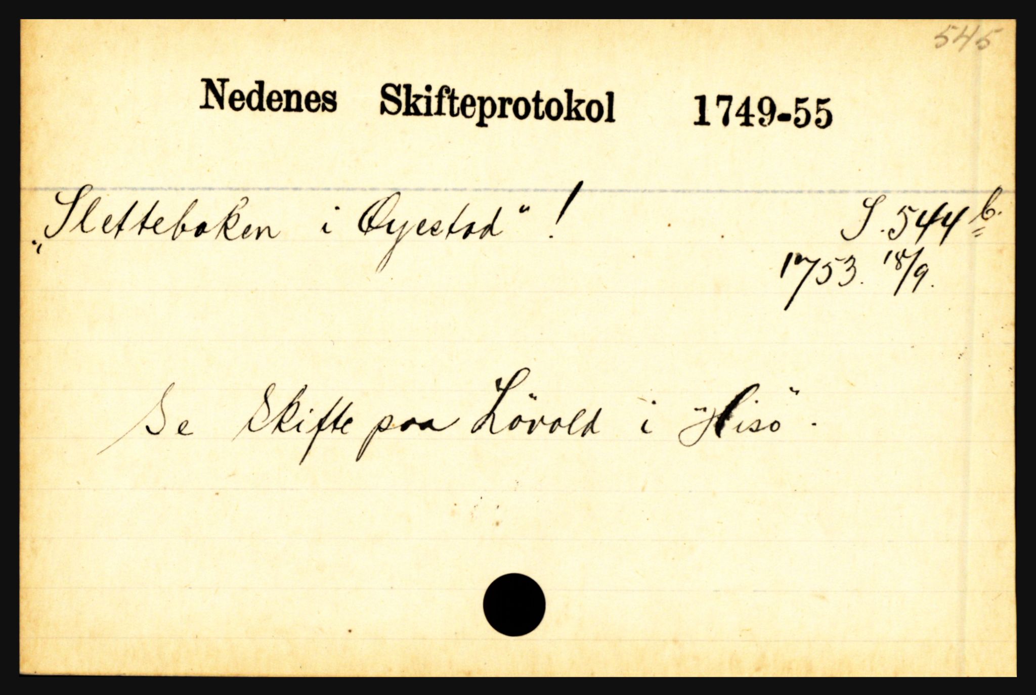 Nedenes sorenskriveri før 1824, AV/SAK-1221-0007/H, p. 27309