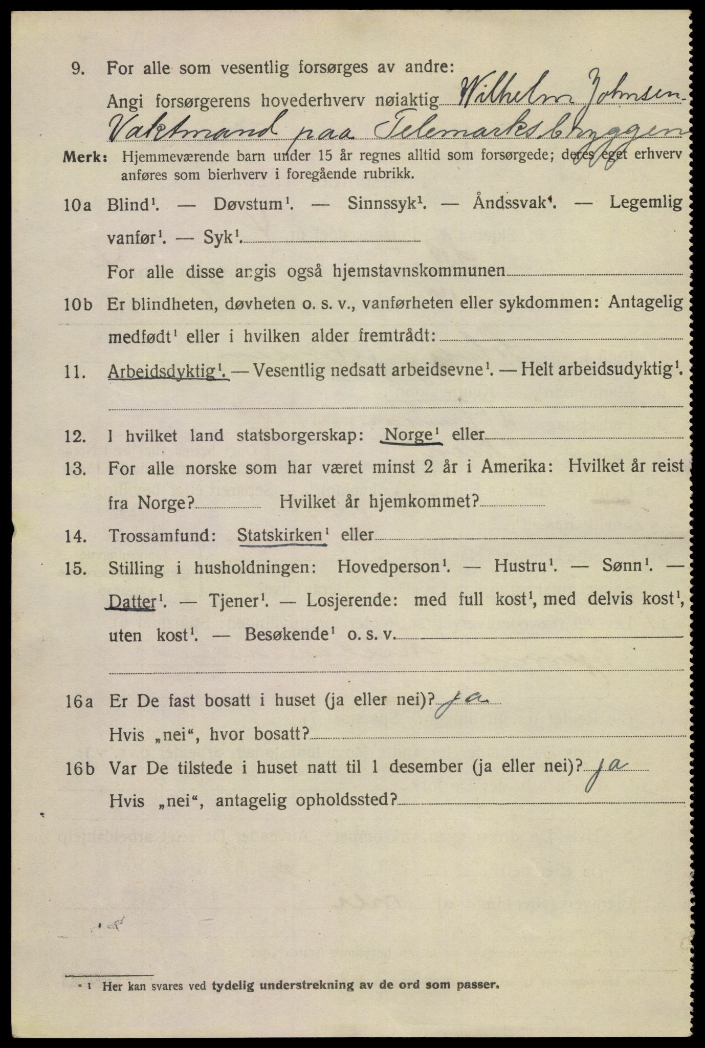 SAKO, 1920 census for Skien, 1920, p. 16861