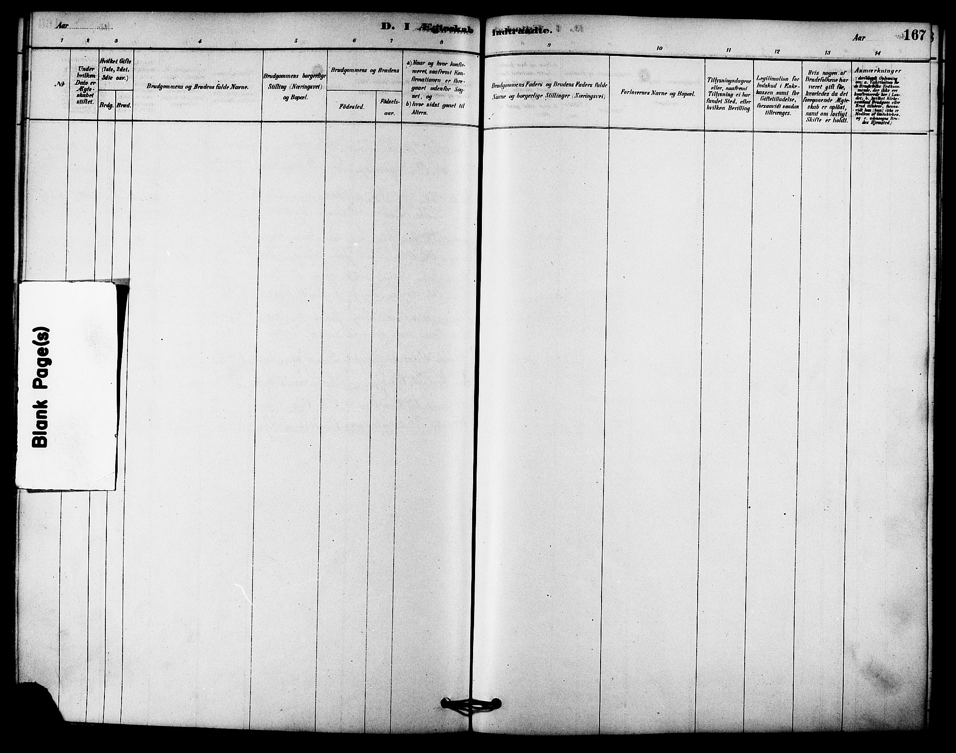 Ministerialprotokoller, klokkerbøker og fødselsregistre - Sør-Trøndelag, AV/SAT-A-1456/612/L0378: Parish register (official) no. 612A10, 1878-1897, p. 167