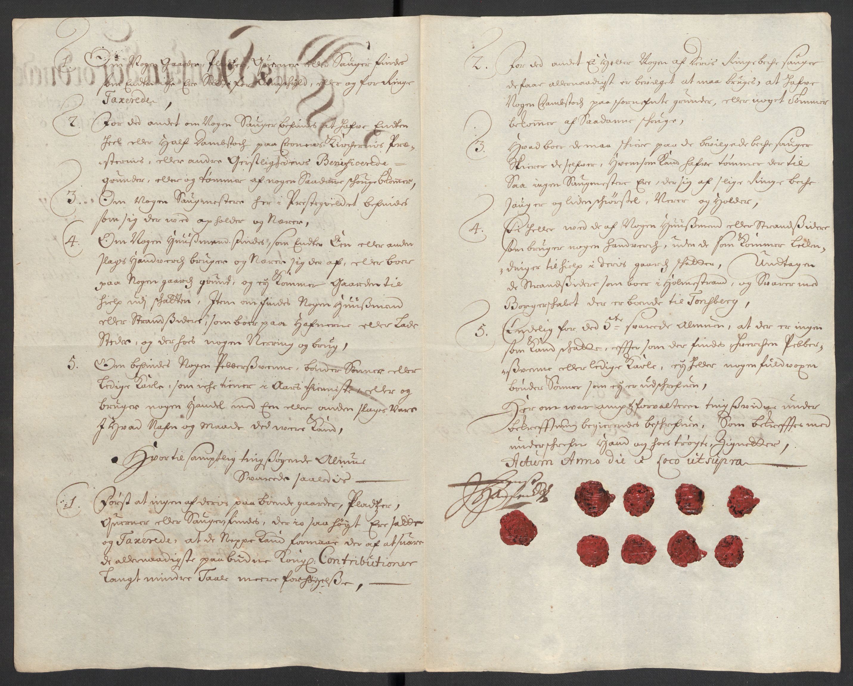 Rentekammeret inntil 1814, Reviderte regnskaper, Fogderegnskap, AV/RA-EA-4092/R32/L1868: Fogderegnskap Jarlsberg grevskap, 1697-1699, p. 285
