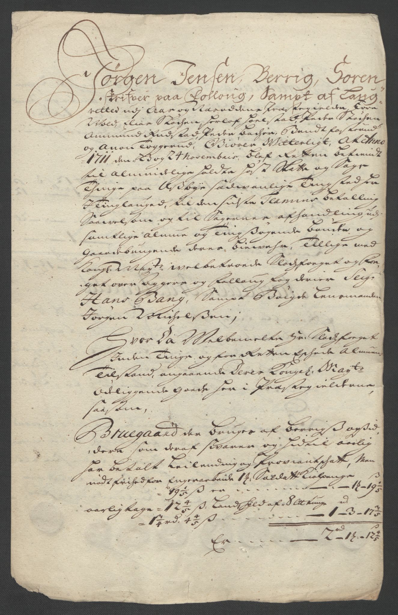 Rentekammeret inntil 1814, Reviderte regnskaper, Fogderegnskap, RA/EA-4092/R10/L0448: Fogderegnskap Aker og Follo, 1710-1711, p. 347