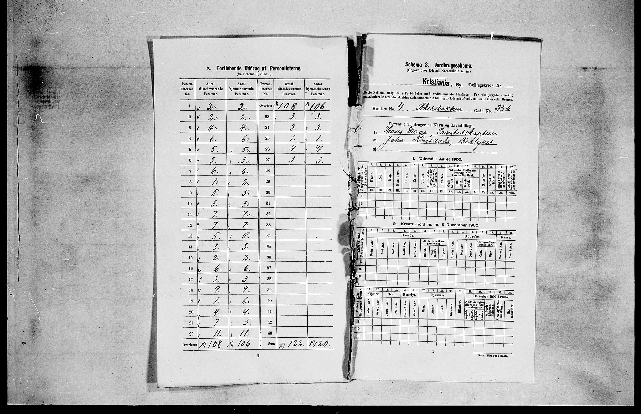 SAO, 1900 census for Kristiania, 1900, p. 752