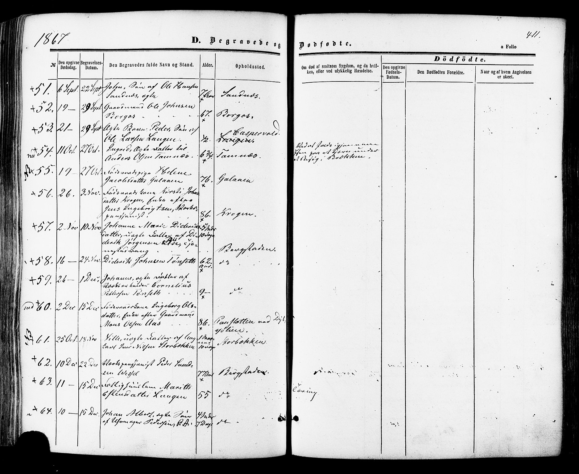 Ministerialprotokoller, klokkerbøker og fødselsregistre - Sør-Trøndelag, SAT/A-1456/681/L0932: Parish register (official) no. 681A10, 1860-1878, p. 411