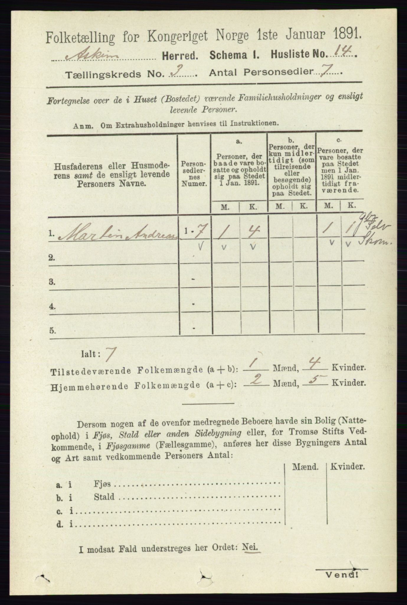 RA, 1891 census for 0124 Askim, 1891, p. 359