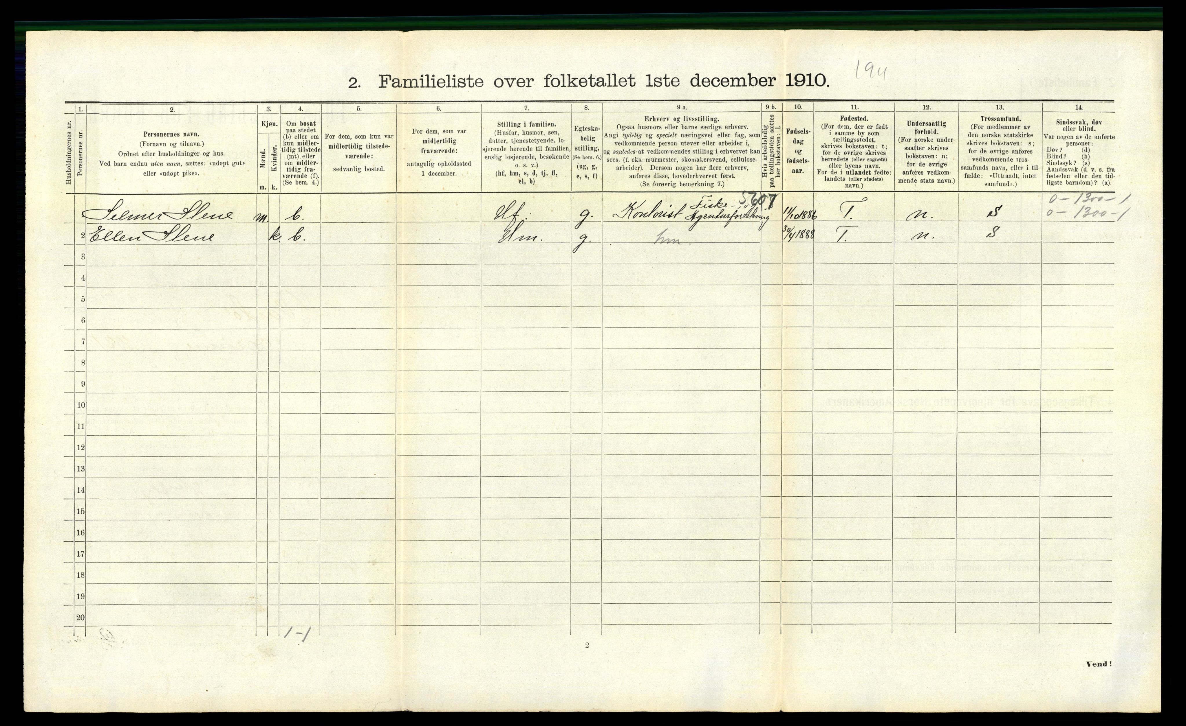 RA, 1910 census for Vardø, 1910, p. 1285