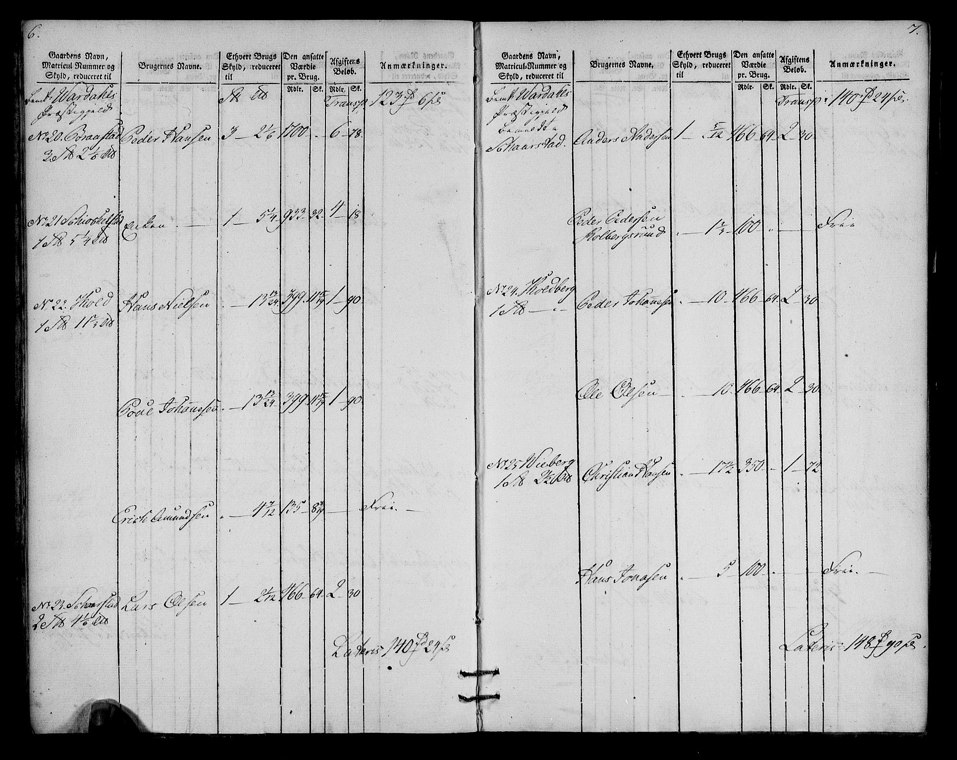 Rentekammeret inntil 1814, Realistisk ordnet avdeling, AV/RA-EA-4070/N/Ne/Nea/L0037: Toten fogderi. Oppebørselsregister, 1803-1804, p. 6