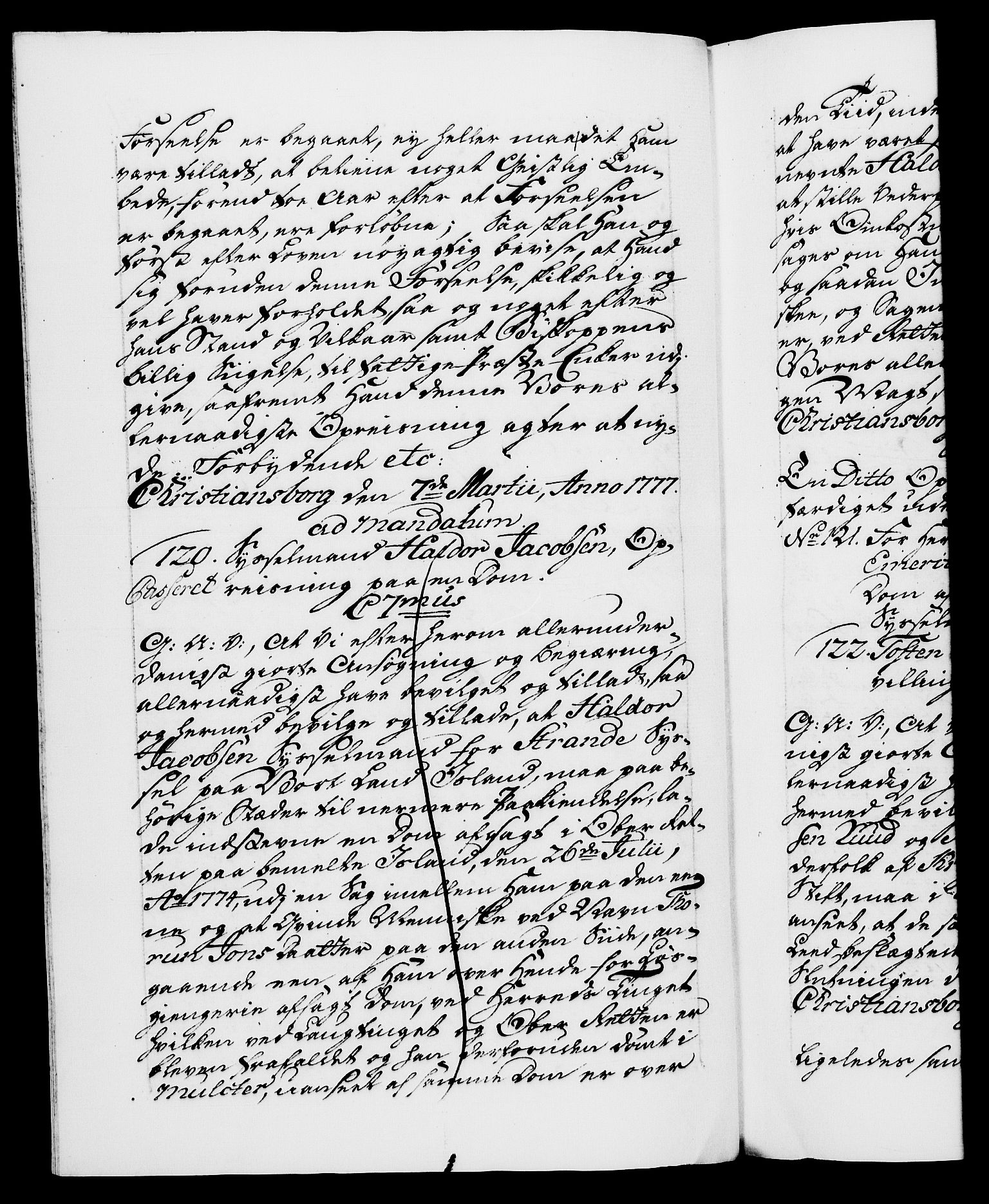 Danske Kanselli 1572-1799, AV/RA-EA-3023/F/Fc/Fca/Fcaa/L0047: Norske registre, 1776-1778, p. 431b