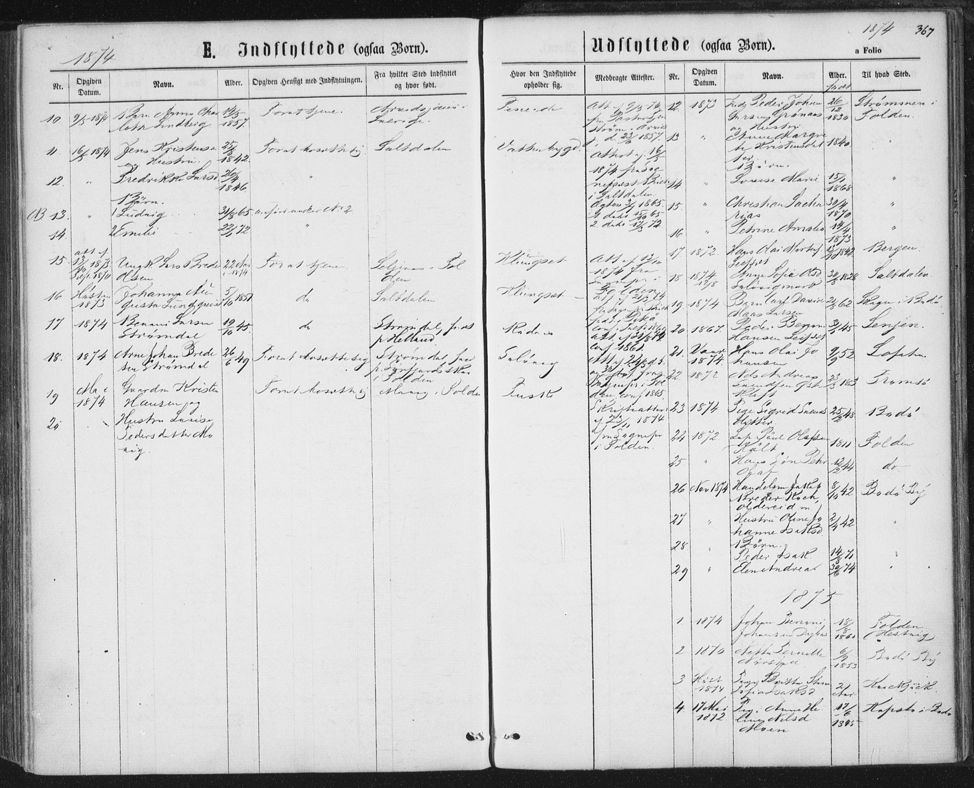 Ministerialprotokoller, klokkerbøker og fødselsregistre - Nordland, AV/SAT-A-1459/852/L0739: Parish register (official) no. 852A09, 1866-1877, p. 367