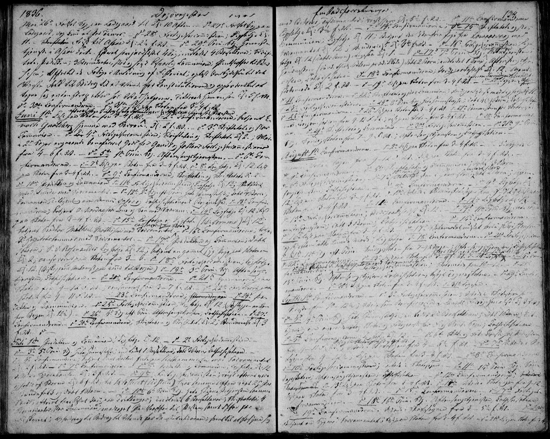 Domkirken sokneprestkontor, AV/SAST-A-101812/001/30/30BA/L0013: Parish register (official) no. A 12, 1823-1861, p. 134