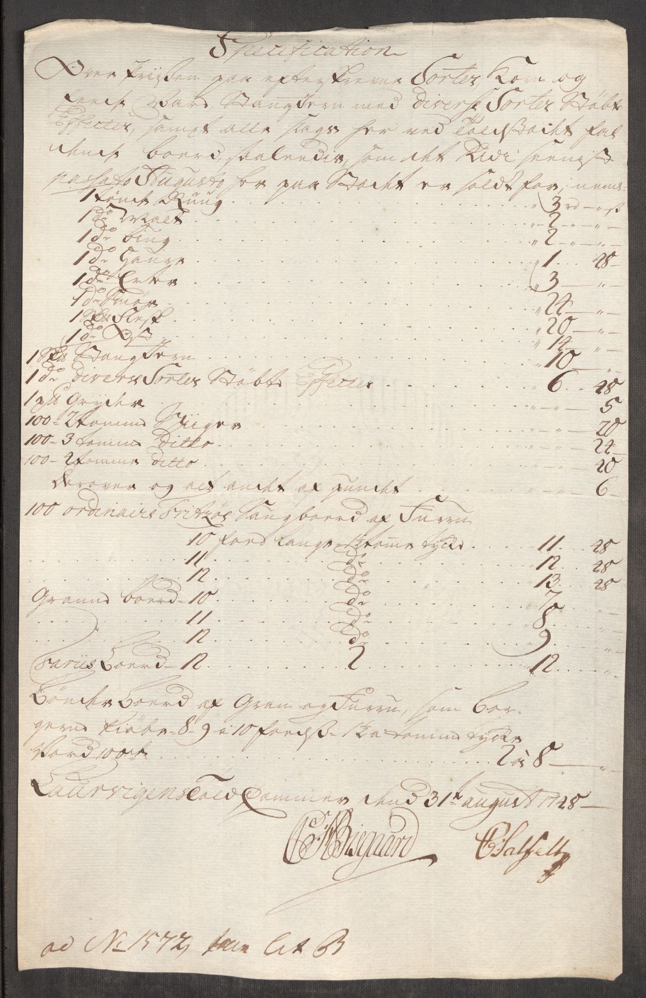 Rentekammeret inntil 1814, Realistisk ordnet avdeling, AV/RA-EA-4070/Oe/L0003: [Ø1]: Priskuranter, 1745-1748, p. 782