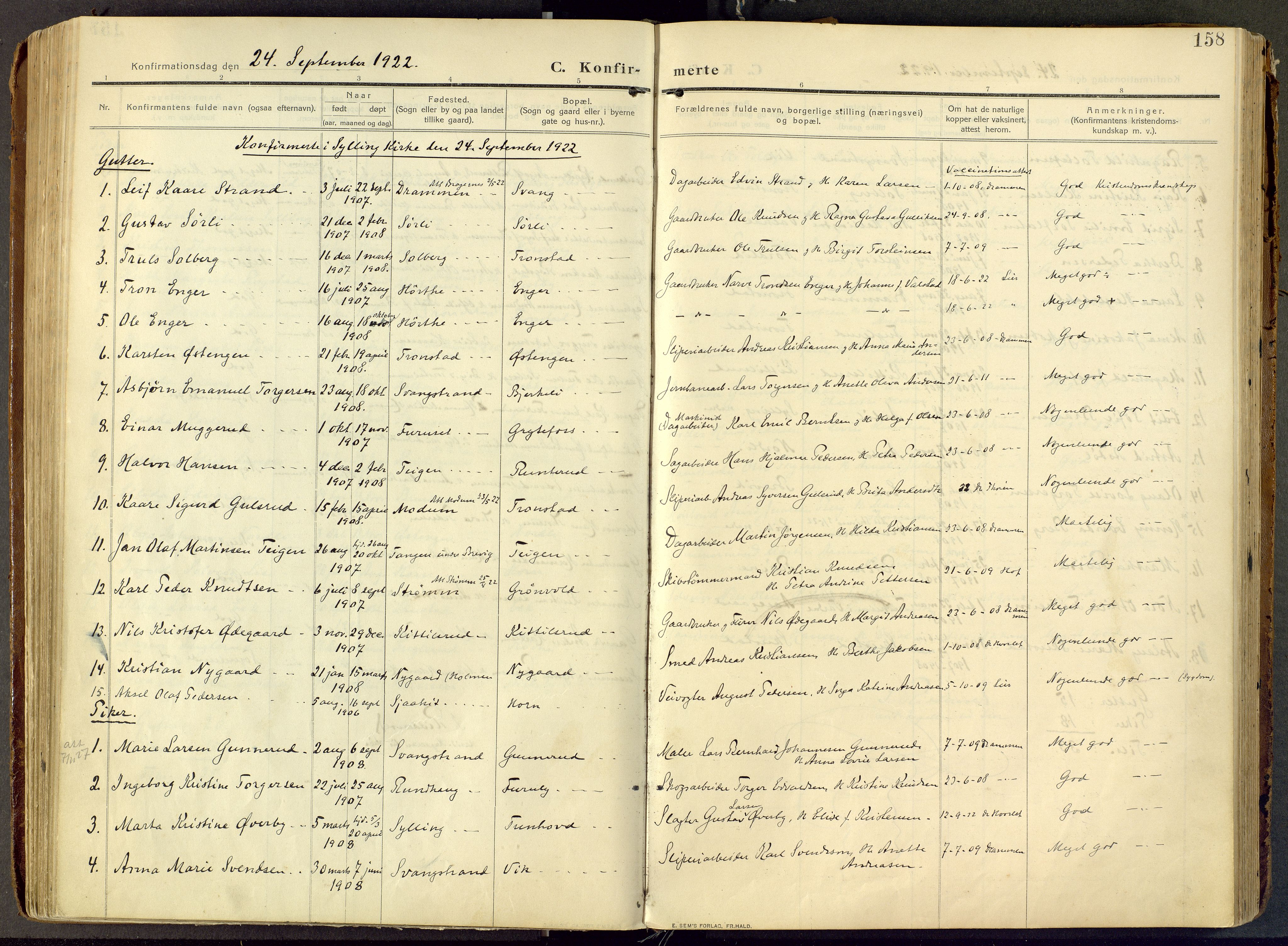 Parish register (official) no. III 1, 1910-1936, p. 158