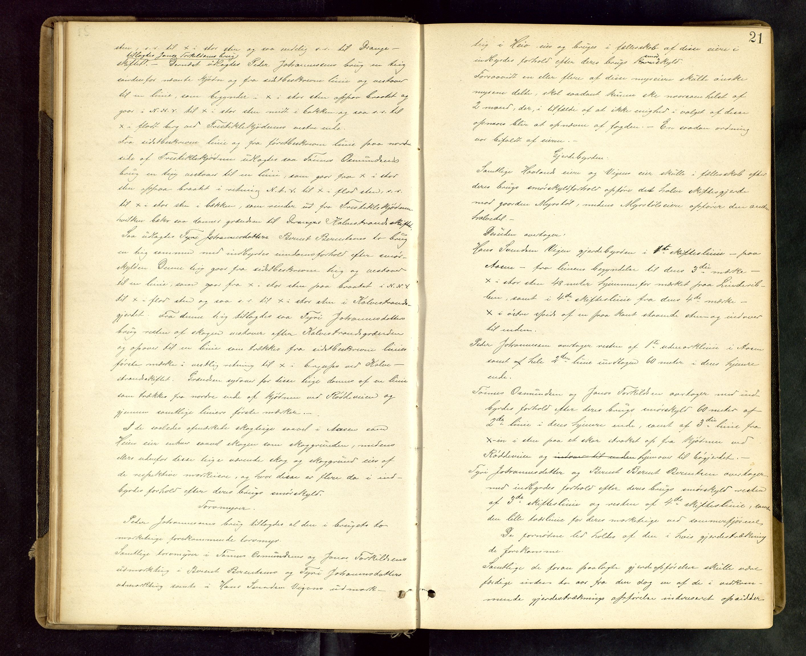Rogaland jordskifterett, AV/SAST-A-102426/Oa/L0049: Forhandlingsprotokoll, 1887-1892, p. 21