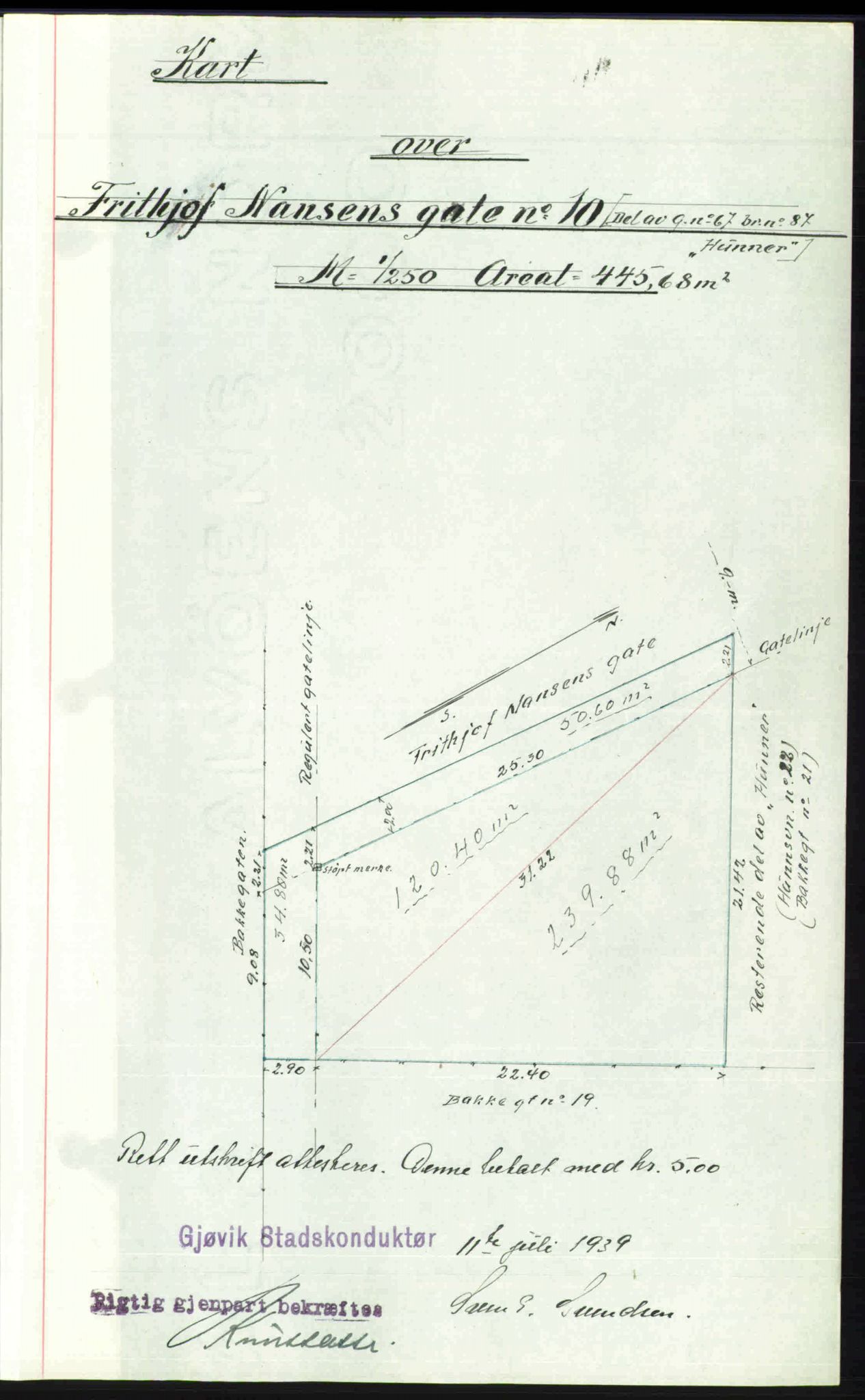 Toten tingrett, AV/SAH-TING-006/H/Hb/Hbc/L0008: Mortgage book no. Hbc-08, 1941-1941, Diary no: : 2037/1941