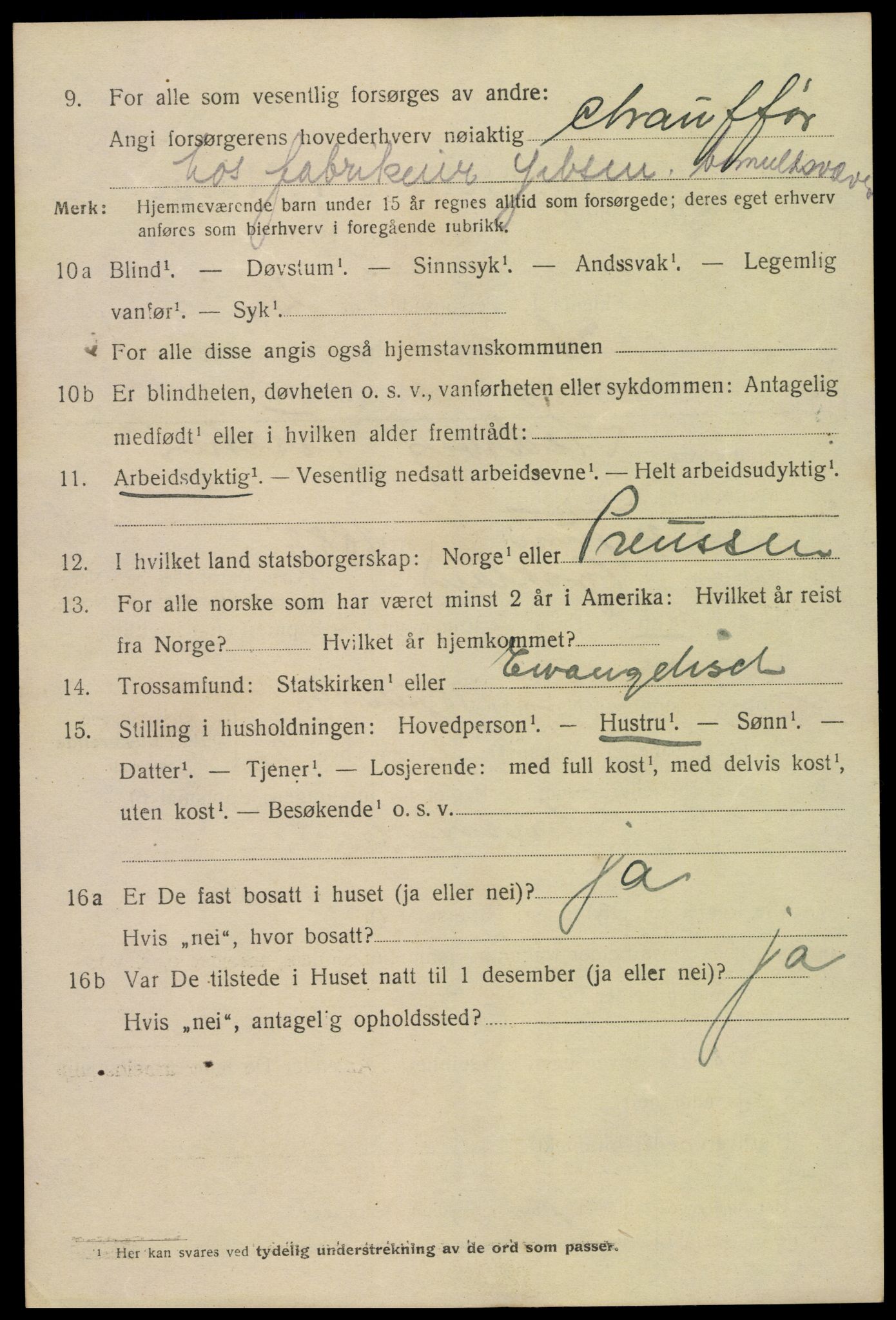 SAK, 1920 census for Kristiansand, 1920, p. 31392