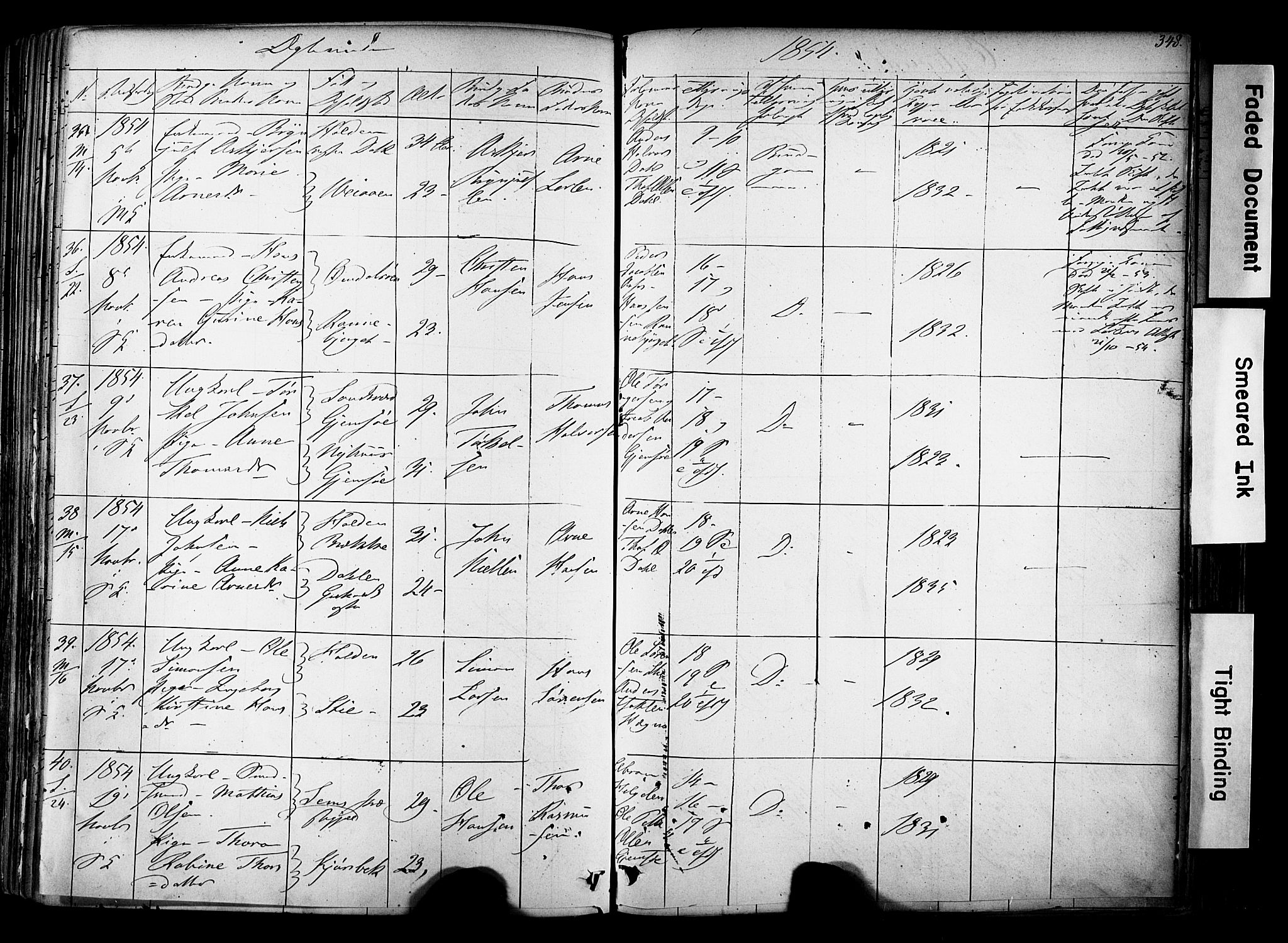 Solum kirkebøker, SAKO/A-306/F/Fa/L0006: Parish register (official) no. I 6, 1844-1855, p. 348