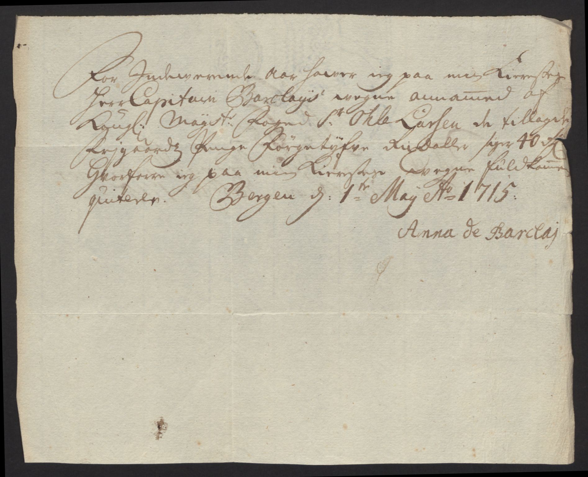 Rentekammeret inntil 1814, Reviderte regnskaper, Fogderegnskap, AV/RA-EA-4092/R48/L2991: Fogderegnskap Sunnhordland og Hardanger, 1715, p. 415