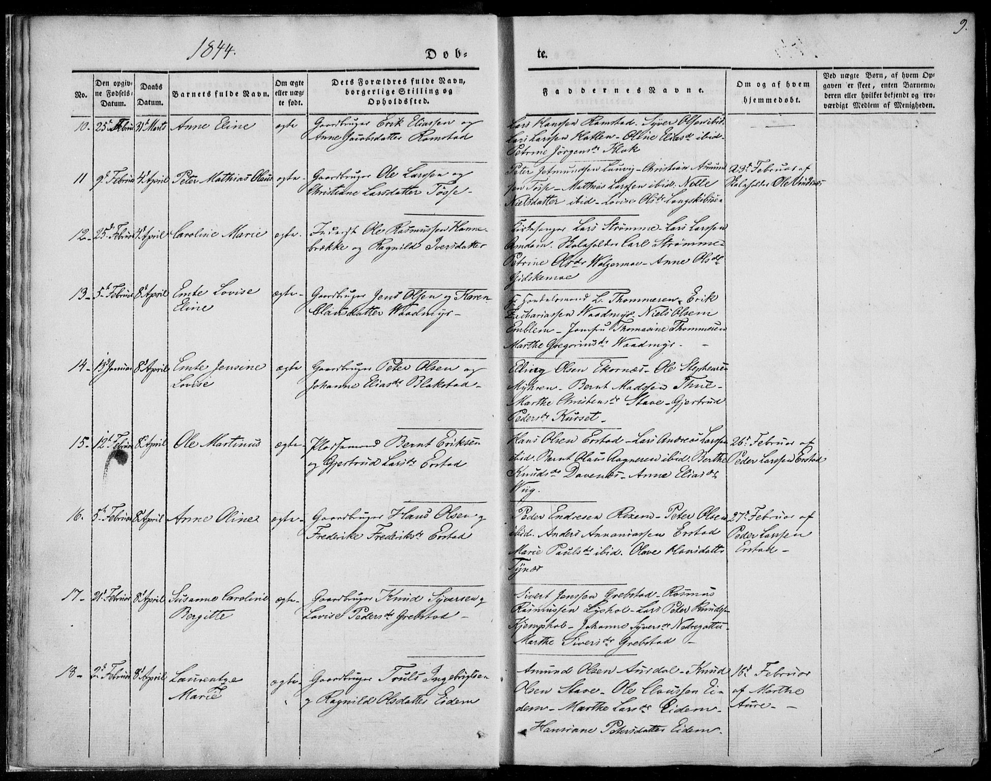 Ministerialprotokoller, klokkerbøker og fødselsregistre - Møre og Romsdal, AV/SAT-A-1454/522/L0312: Parish register (official) no. 522A07, 1843-1851, p. 9