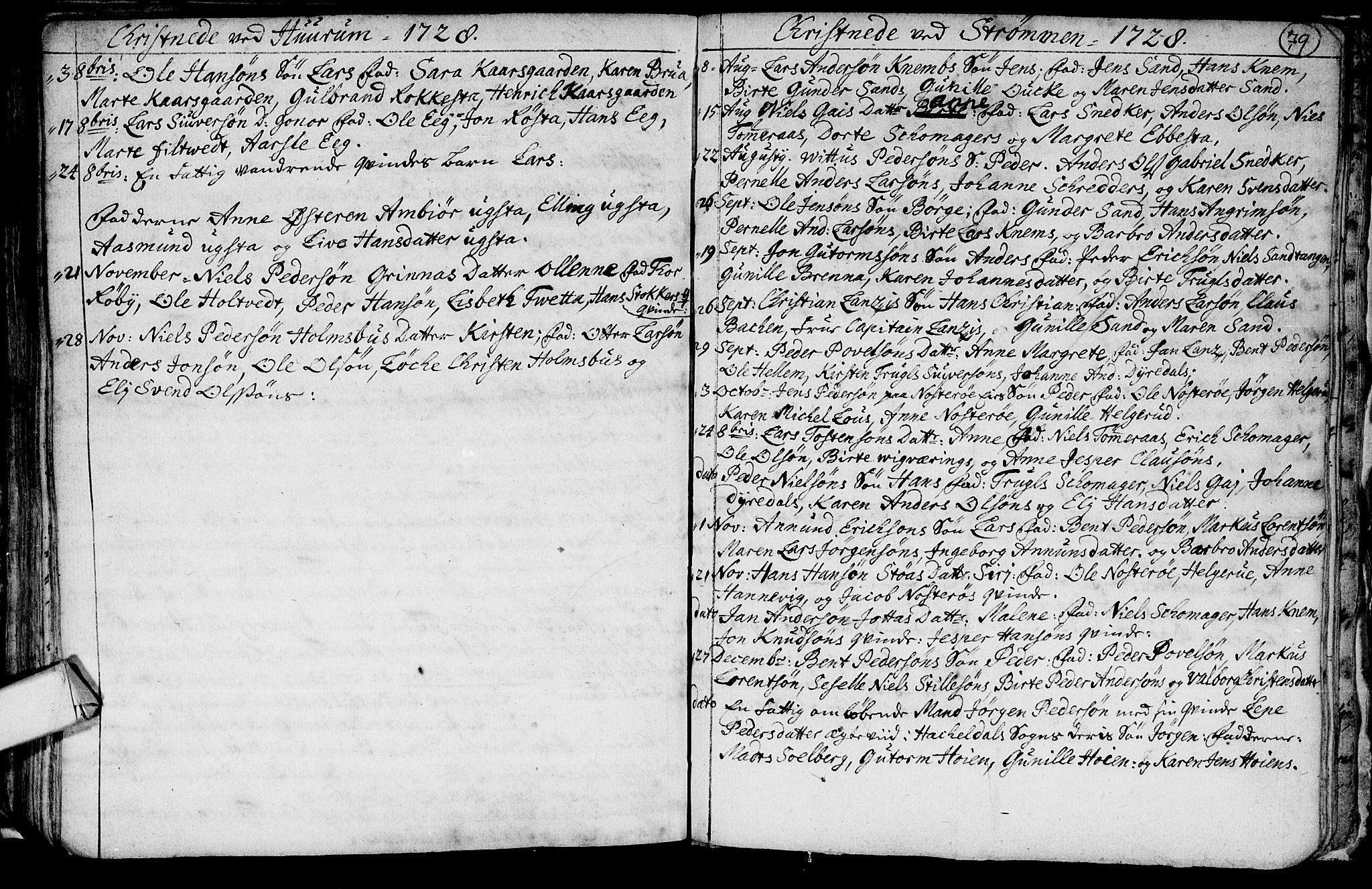 Hurum kirkebøker, AV/SAKO-A-229/F/Fa/L0001: Parish register (official) no. 1, 1715-1732, p. 79